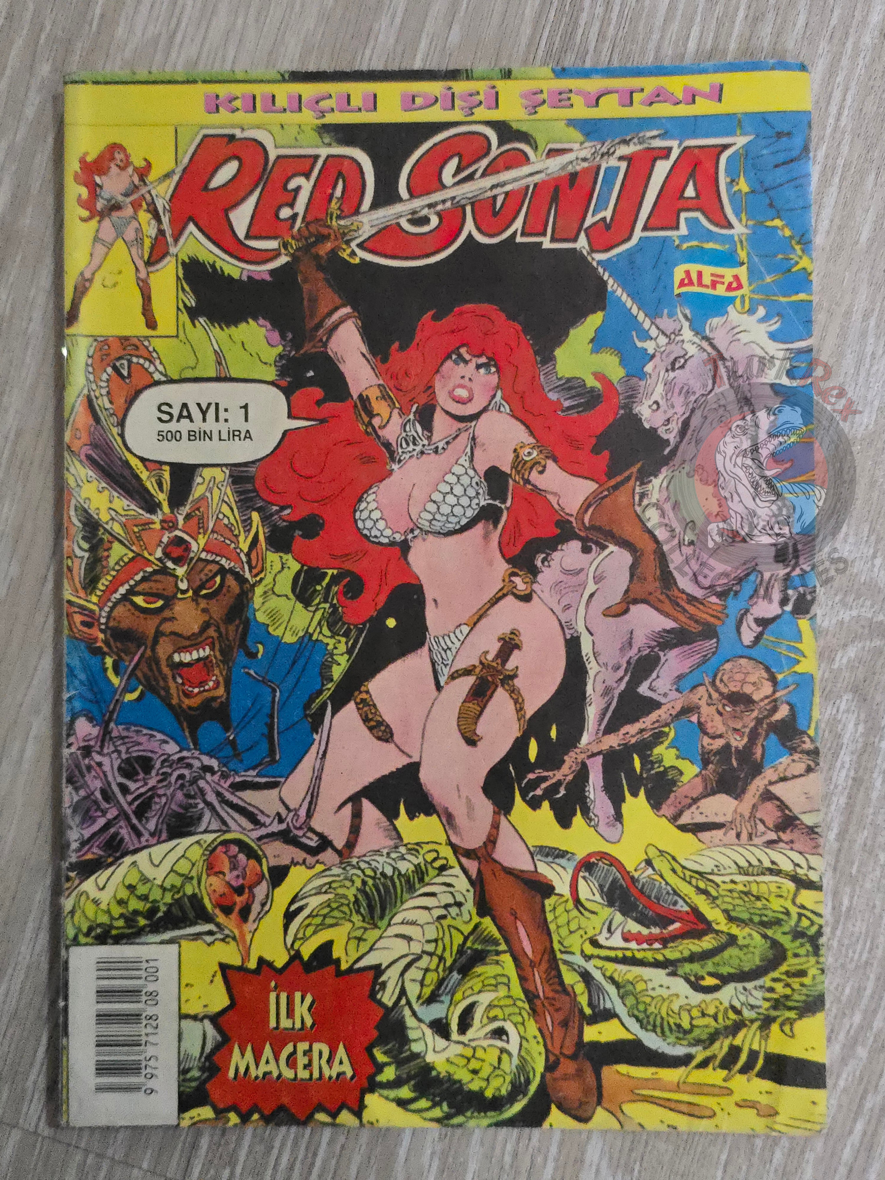 Red Sonja #1 2000 Turkish Comic Turkey Cover #1 Conan the Barbarian #24 #48 Ssoc #78