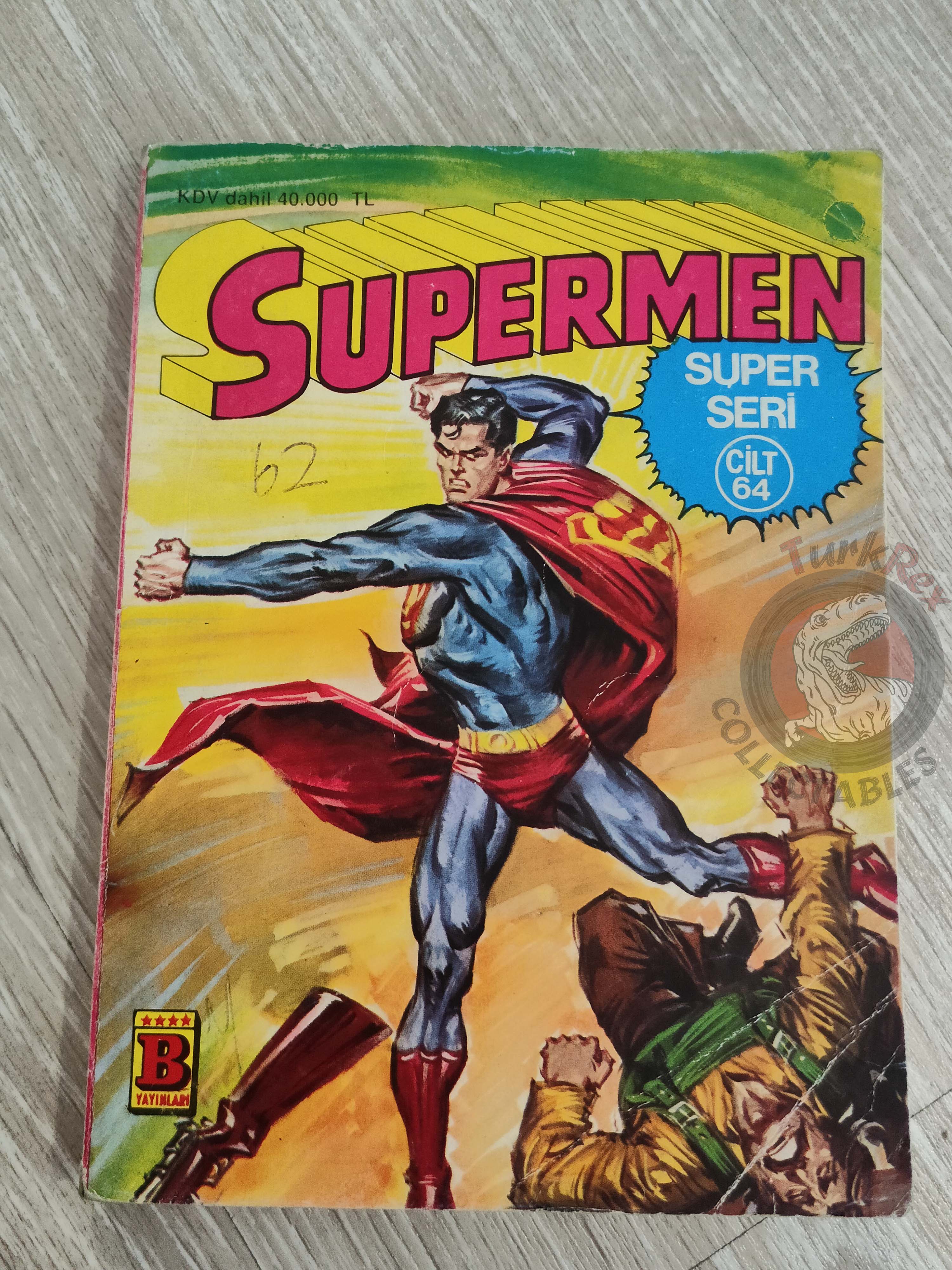 Superman Vol #64 1994 Turkish Comic Turkey #366 #367 #199 Flash Superboy