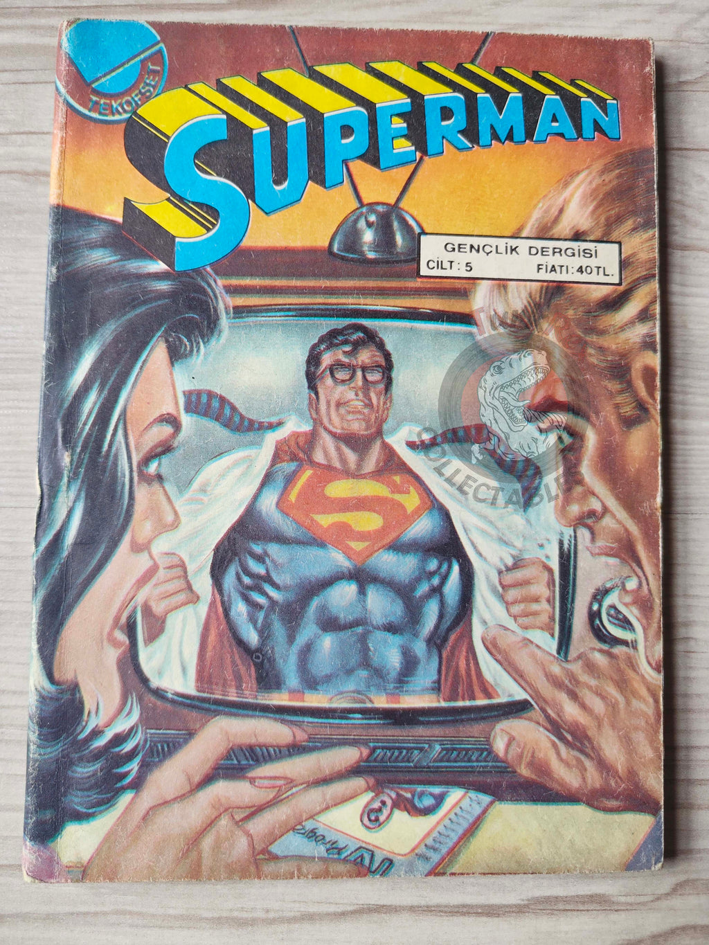 Superman Vol #5 1980s Turkish Comic Turkey #304 #305 #306