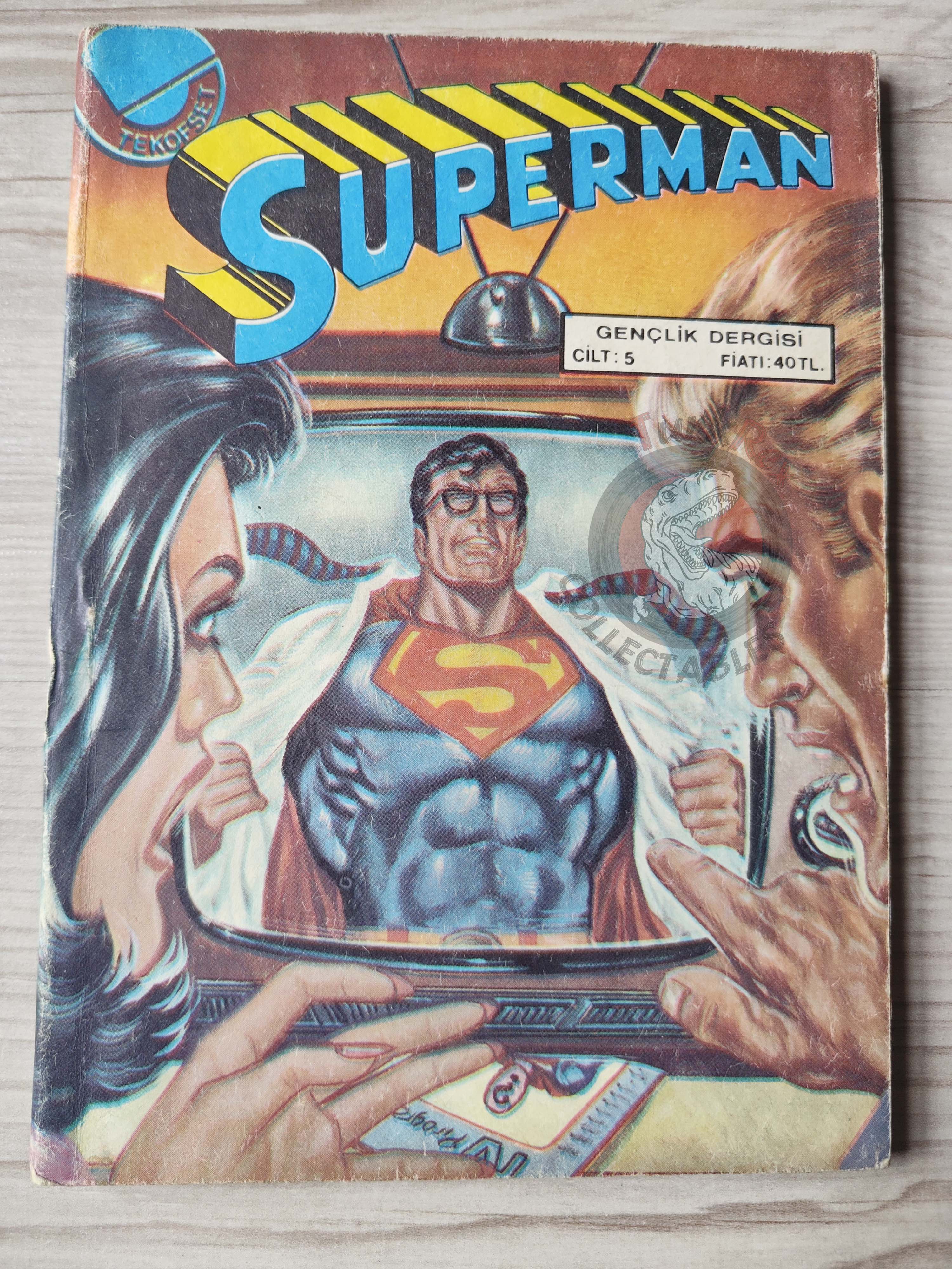 Superman Vol #5 1980s Turkish Comic Turkey #304 #305 #306