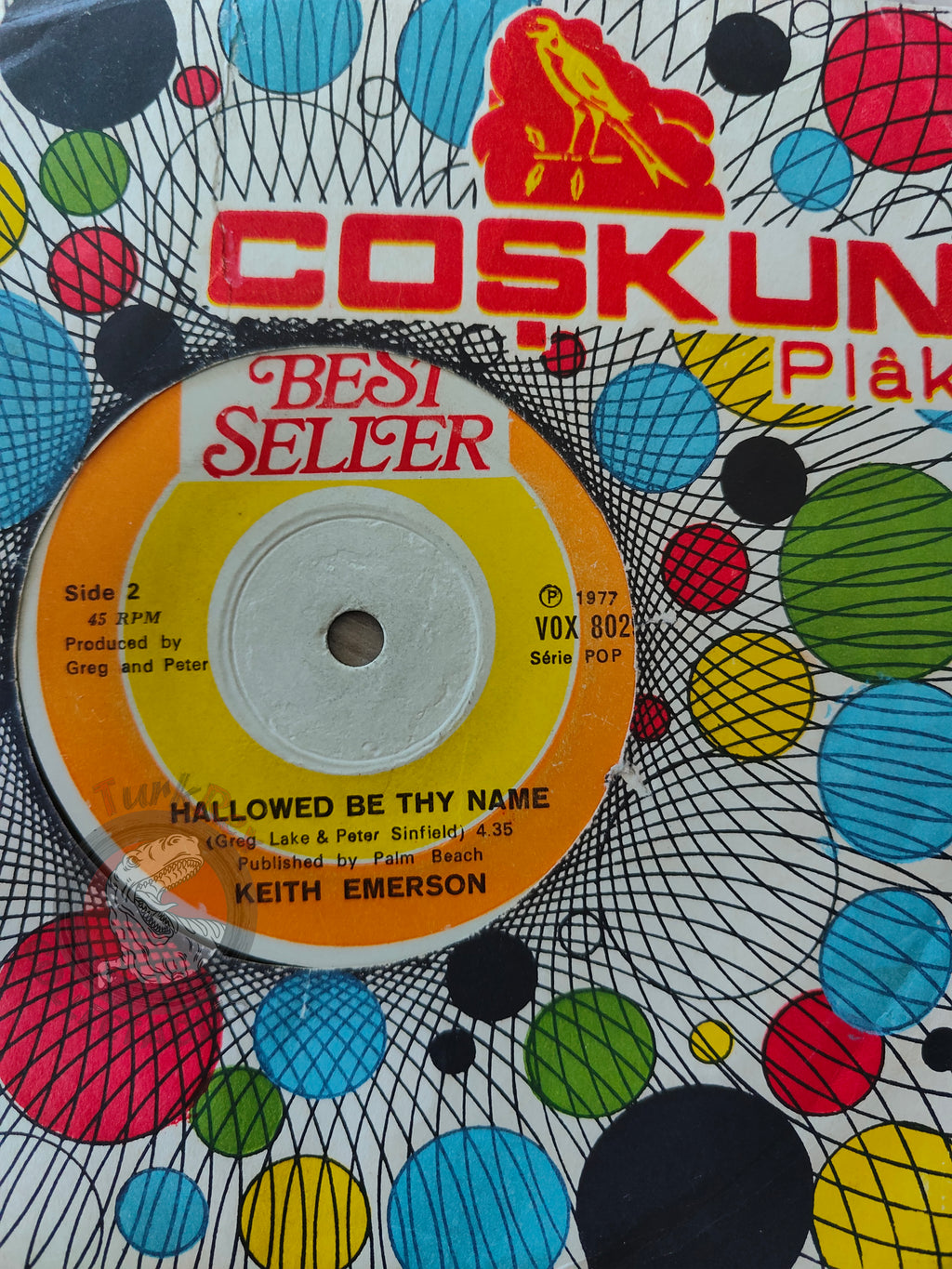 Keith Emerson – C'est La Vie 7" Turkish Pressing Vinyl Turkey Edition Lake Palmer 2