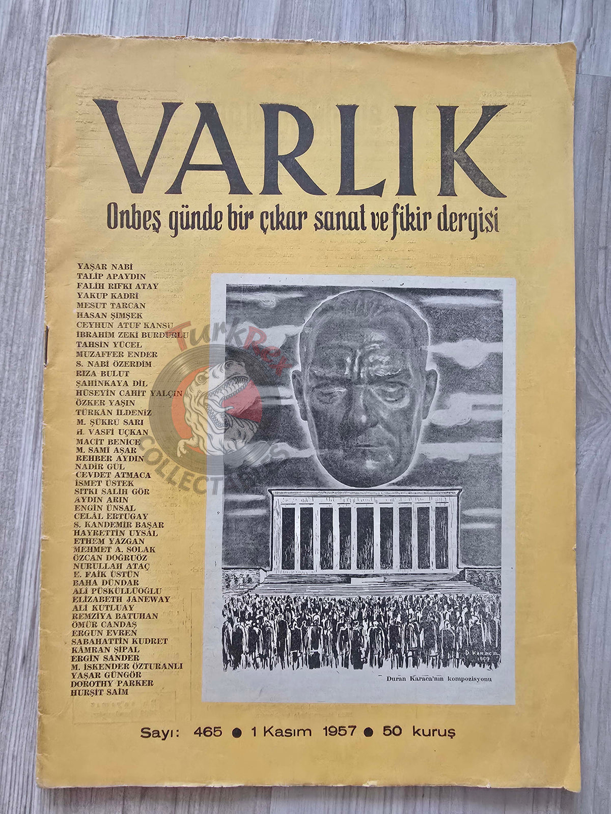 Varlık 1957 Atatürk Turkish Literary Mag Turkey Ataturk Anıtkabir