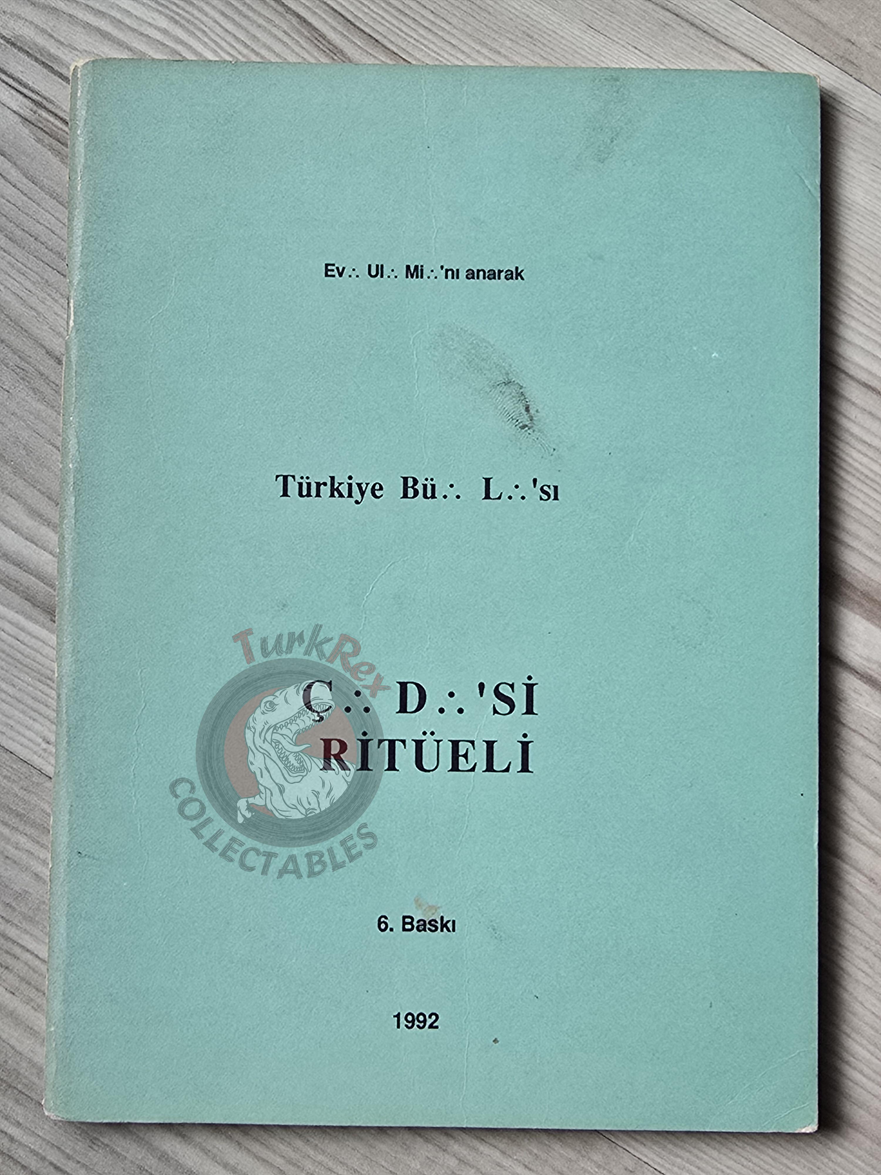 Turkish Freemasonry 1st Degree Ritual Apprentice 1992 Booklet Masonic Masons of Turkey Error
