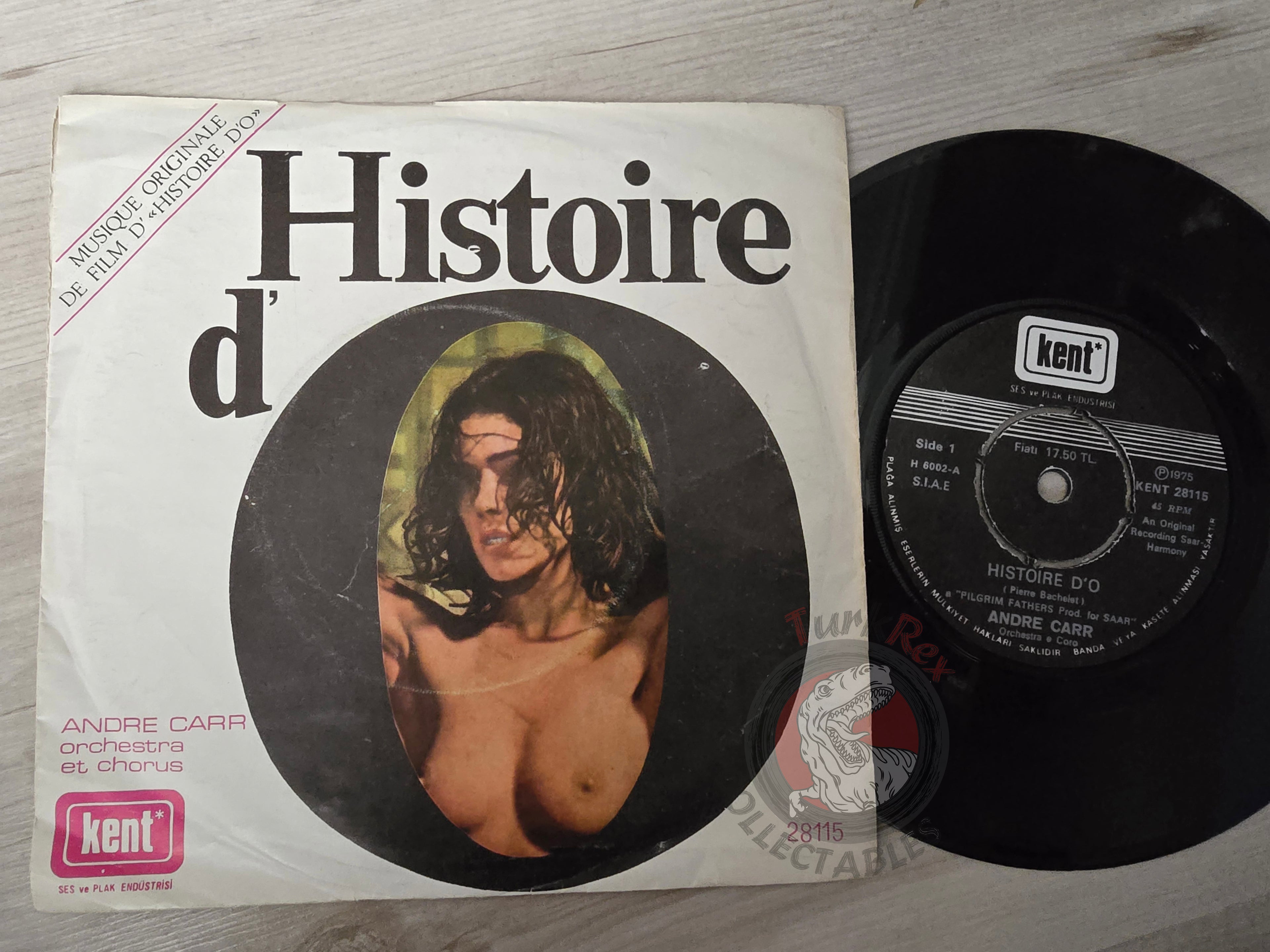 Andre Carr Orchestra E Coro – Histoire D'O 7" Turkish Pressing Vinyl Turkey Edition Soundtrack