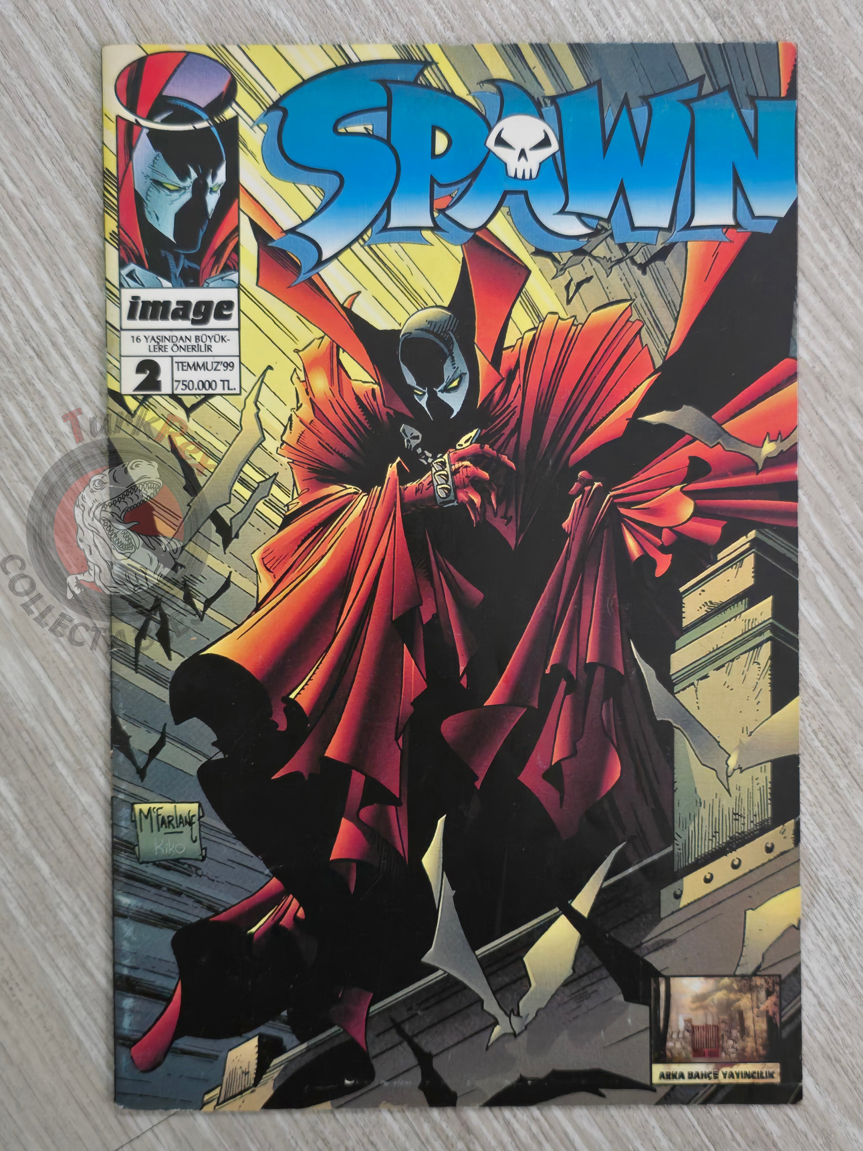 Spawn #2 1999 Turkish Comic Turkey #3 #4 Todd McFarlane