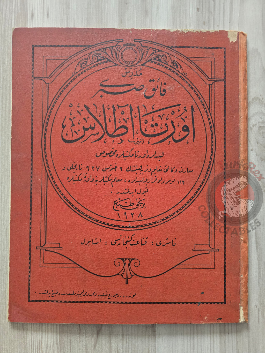 Ottoman Atlas - Orta Atlas by Faik Sabri Ottoman Script 1928 many maps