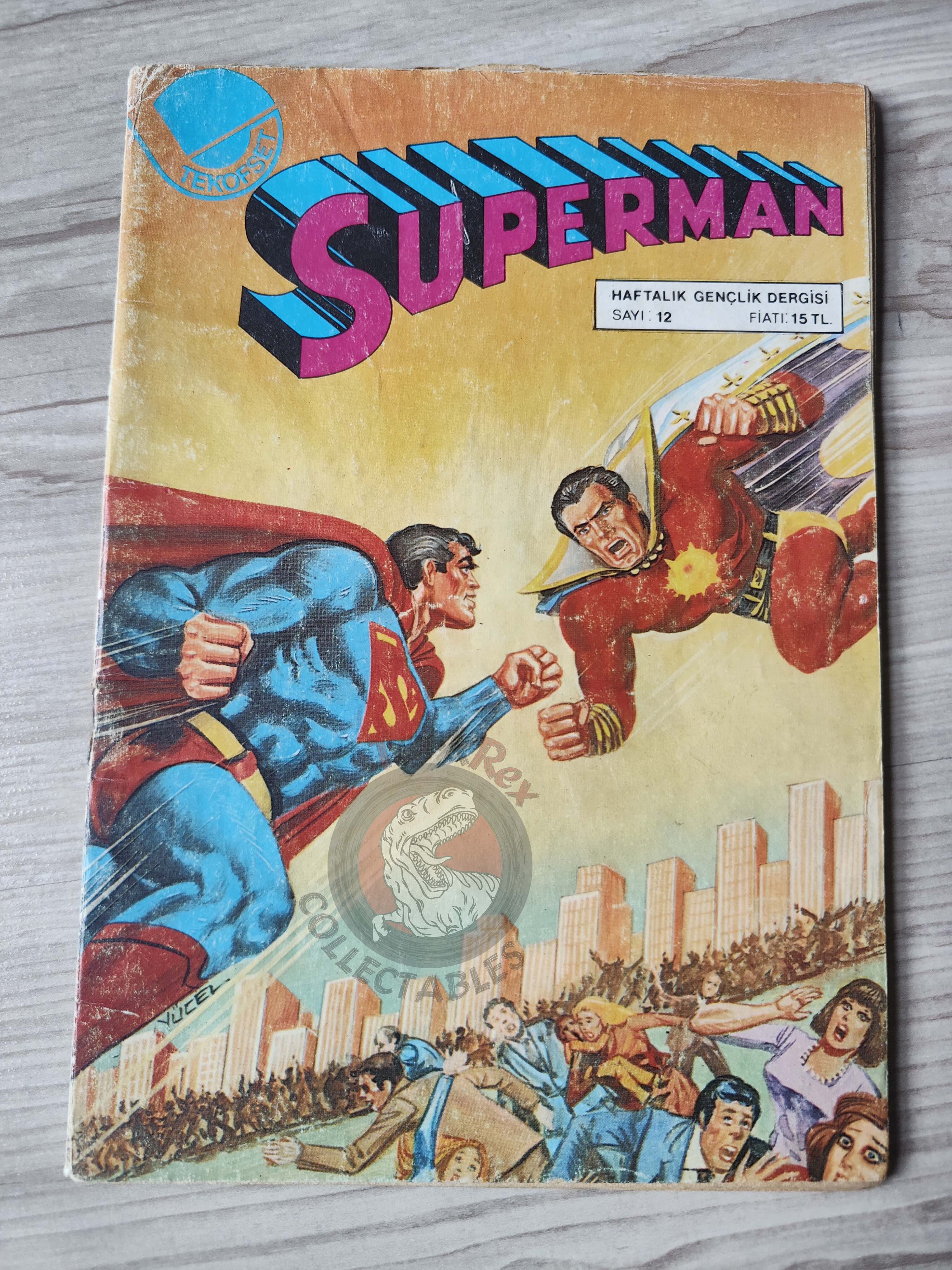 Superman #12 1980 Turkish Comic Turkey #276 #303 Family #192 Krypto the Superdog