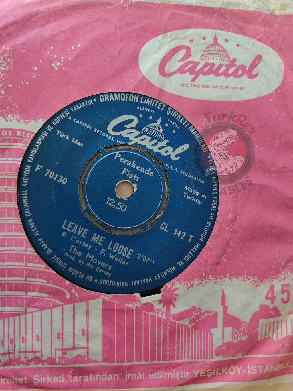 The Movers – Birmingham 7" Turkish Pressing Vinyl Turkey Edition
