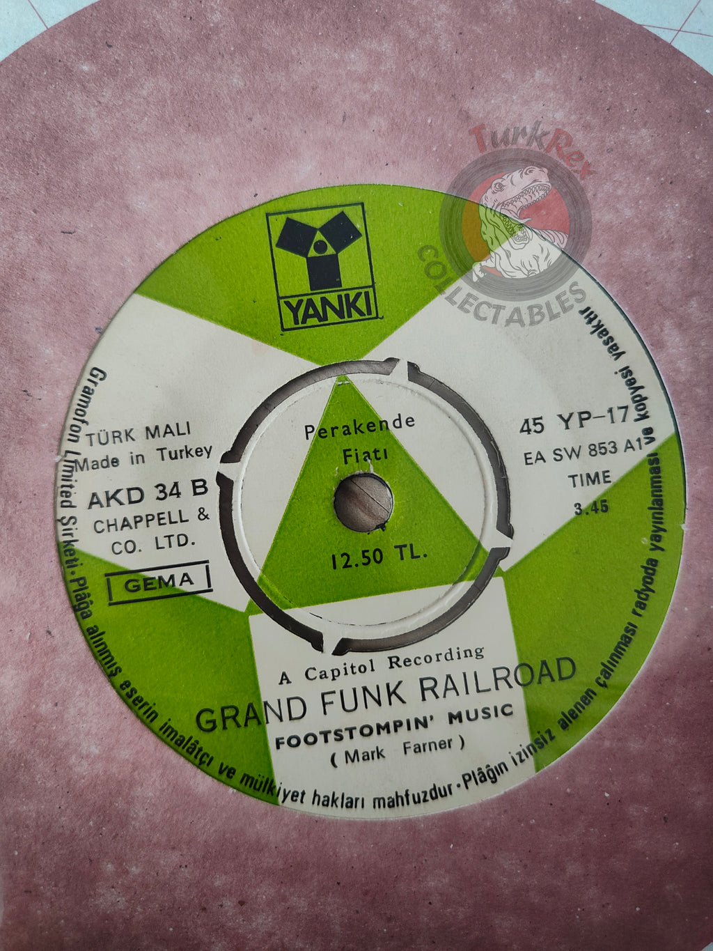 Grand Funk Railroad – Save The Land 7" Turkish Pressing Vinyl Turkey Edition