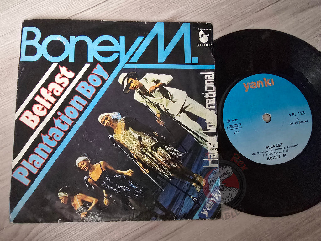Boney M – Belfast / Plantation Boy 7" Turkish Pressing Vinyl Turkey Edition