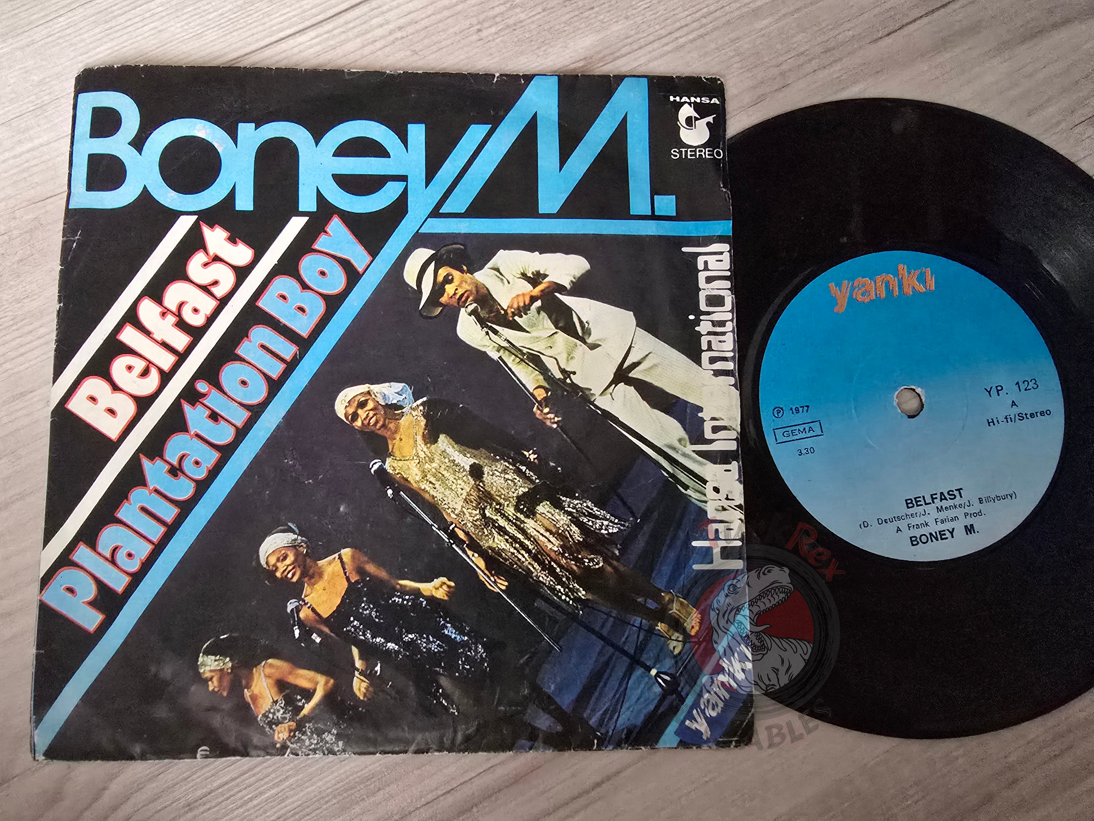 Boney M – Belfast / Plantation Boy 7" Turkish Pressing Vinyl Turkey Edition