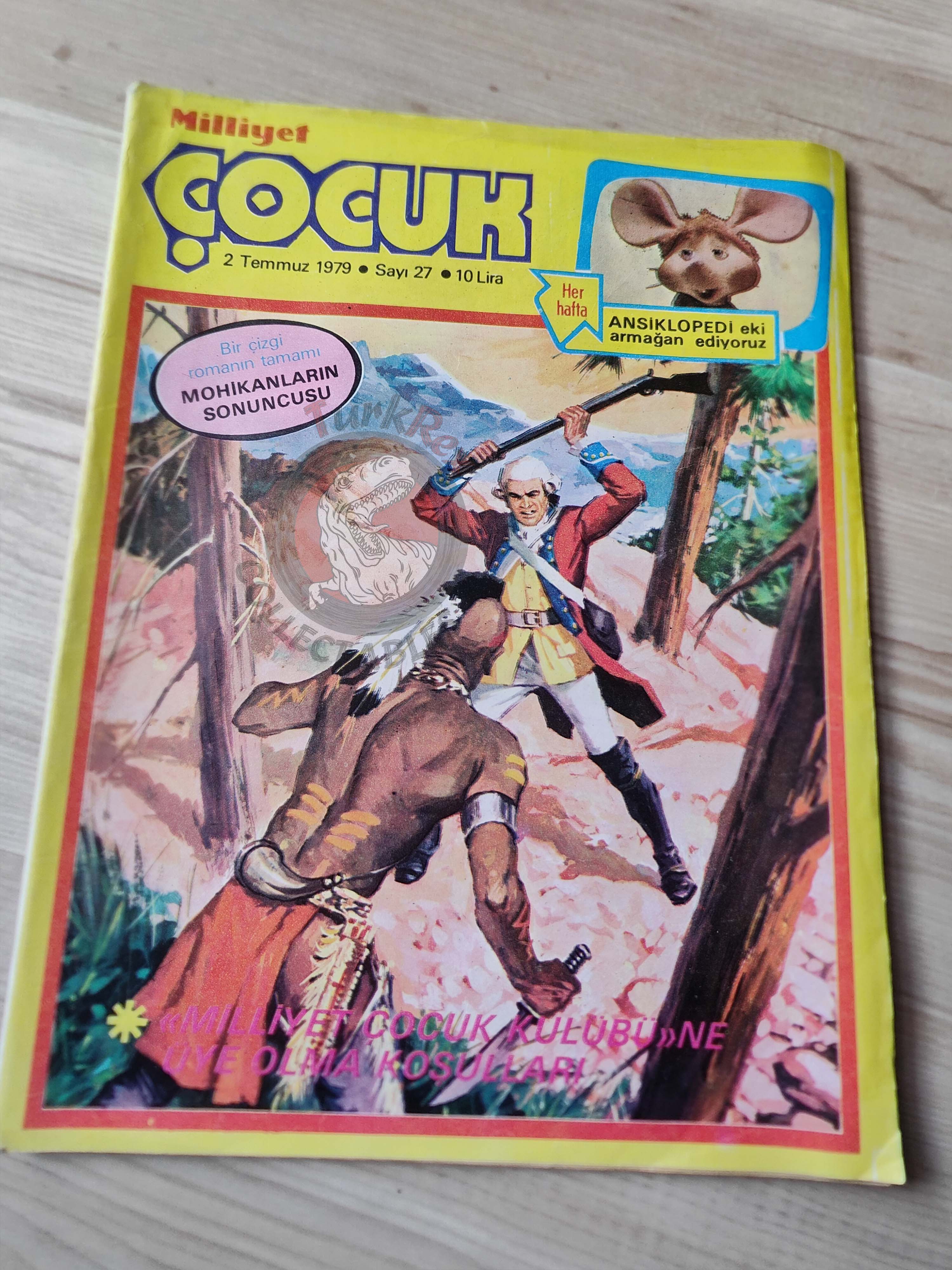 Milliyet Çocuk #27 1979 Turkish Comic Turkey Joyas Literarias Juveniles #12 Fenimore Cooper