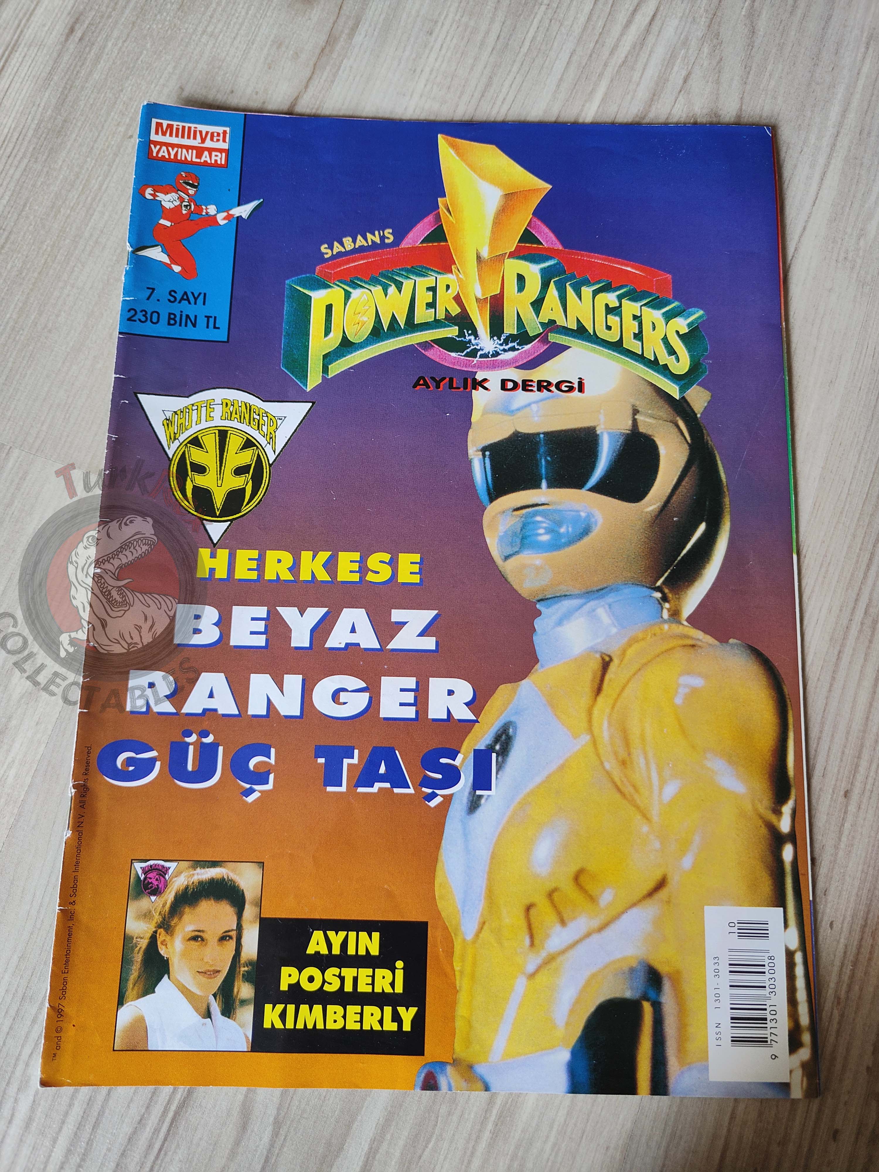 Power Rangers #7 1997 Turkish Comic Mag Turkey Mighty Morphin