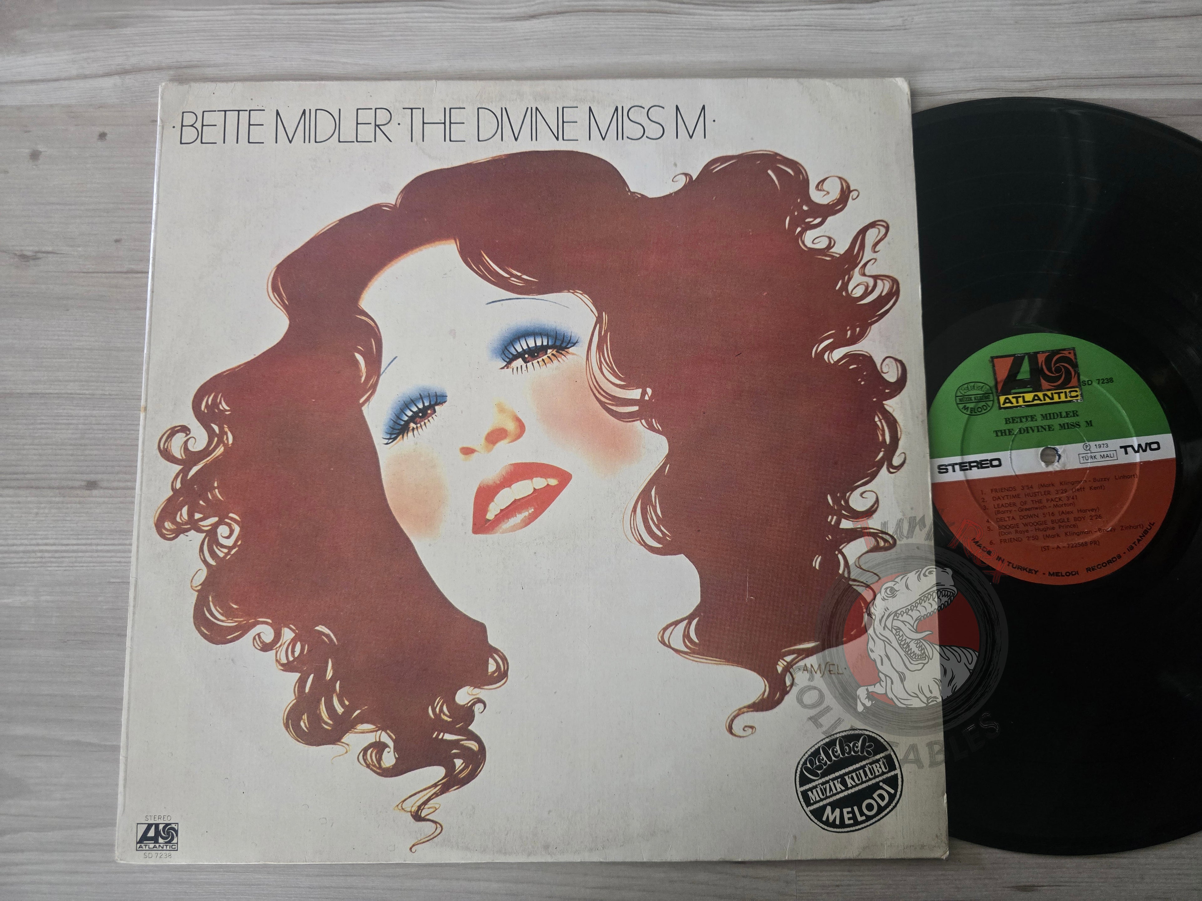 Bette Midler – The Divine Miss M  Turkish Pressing Vinyl Turkey Edition