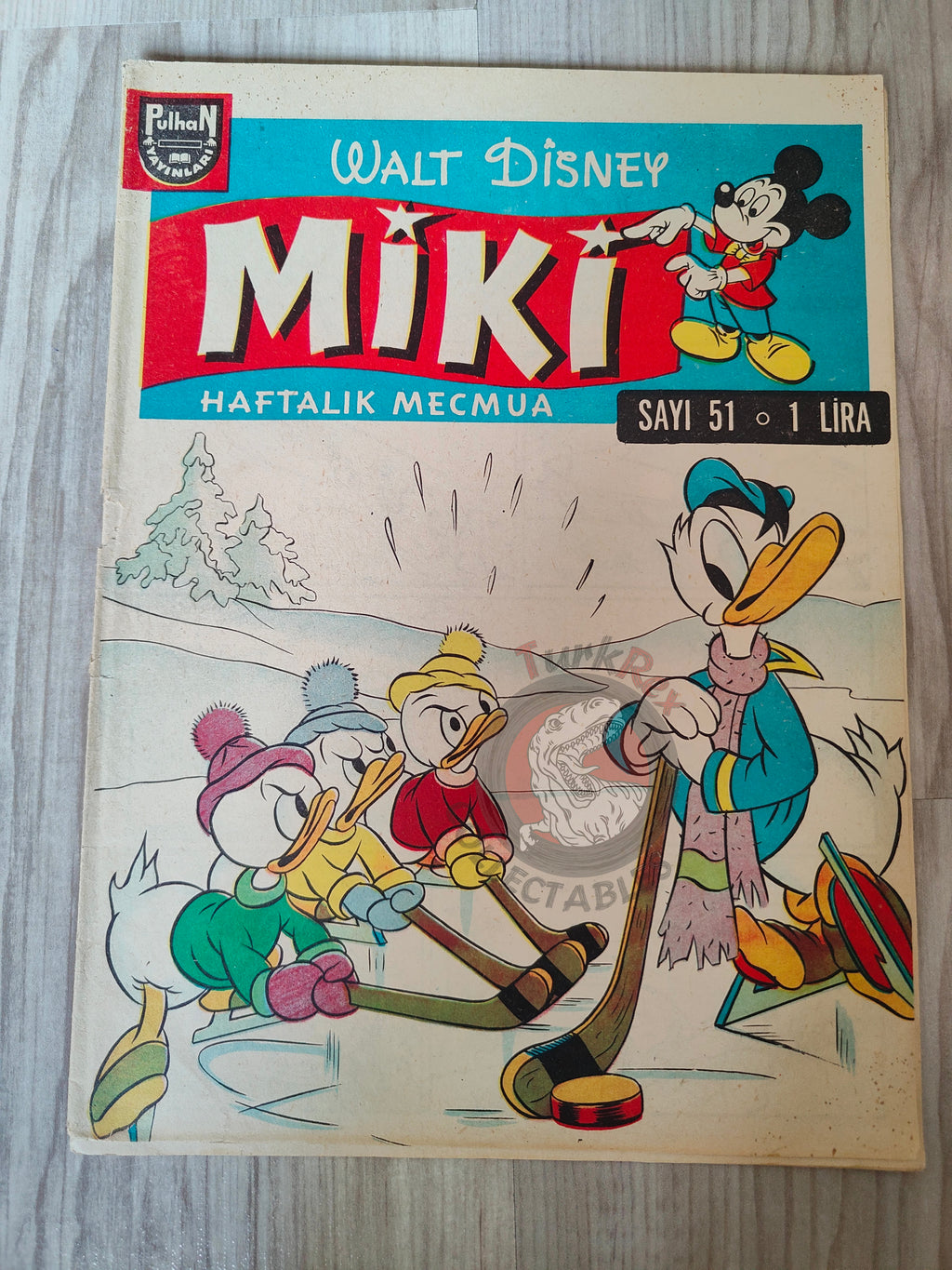 Mickey Mouse Mag #51 1962 Turkish Comic Turkey Walt Disney Donald Duck Goofy