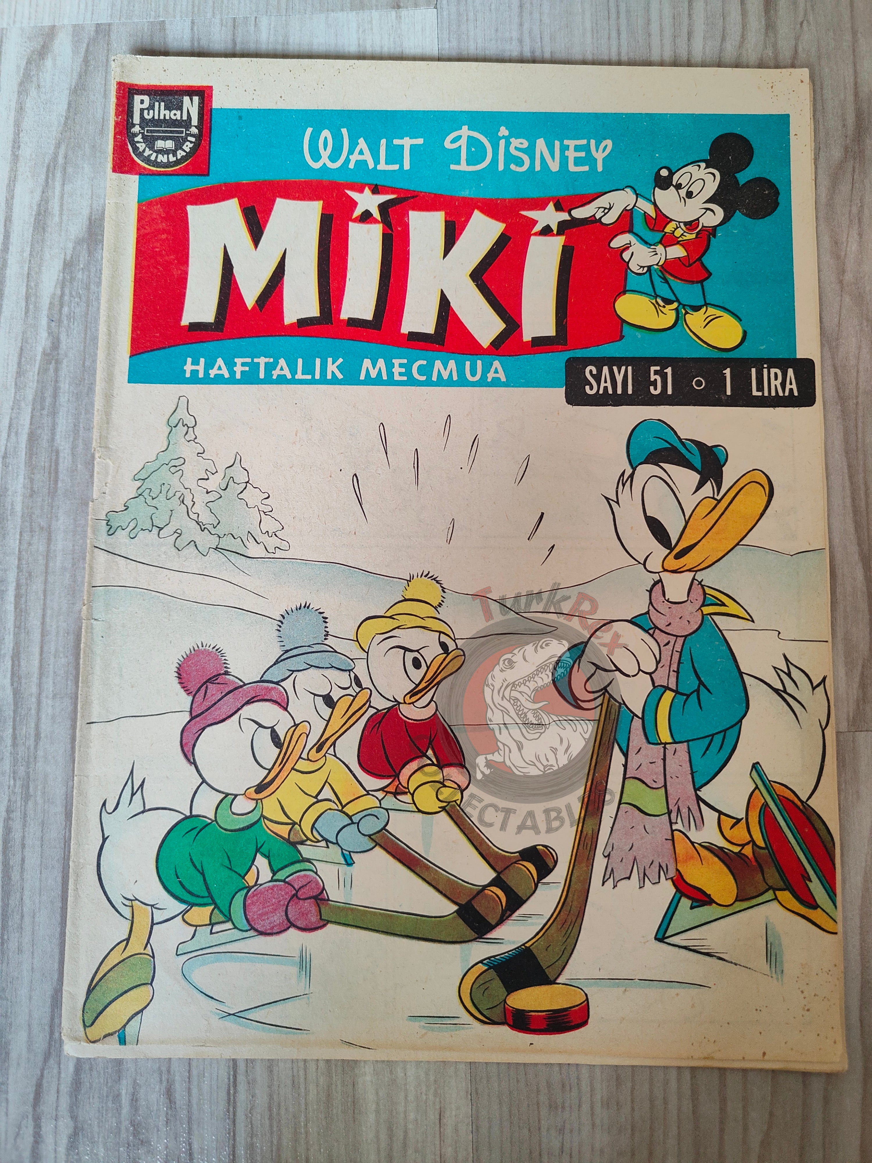 Mickey Mouse Mag #51 1962 Turkish Comic Turkey Walt Disney Donald Duck Goofy