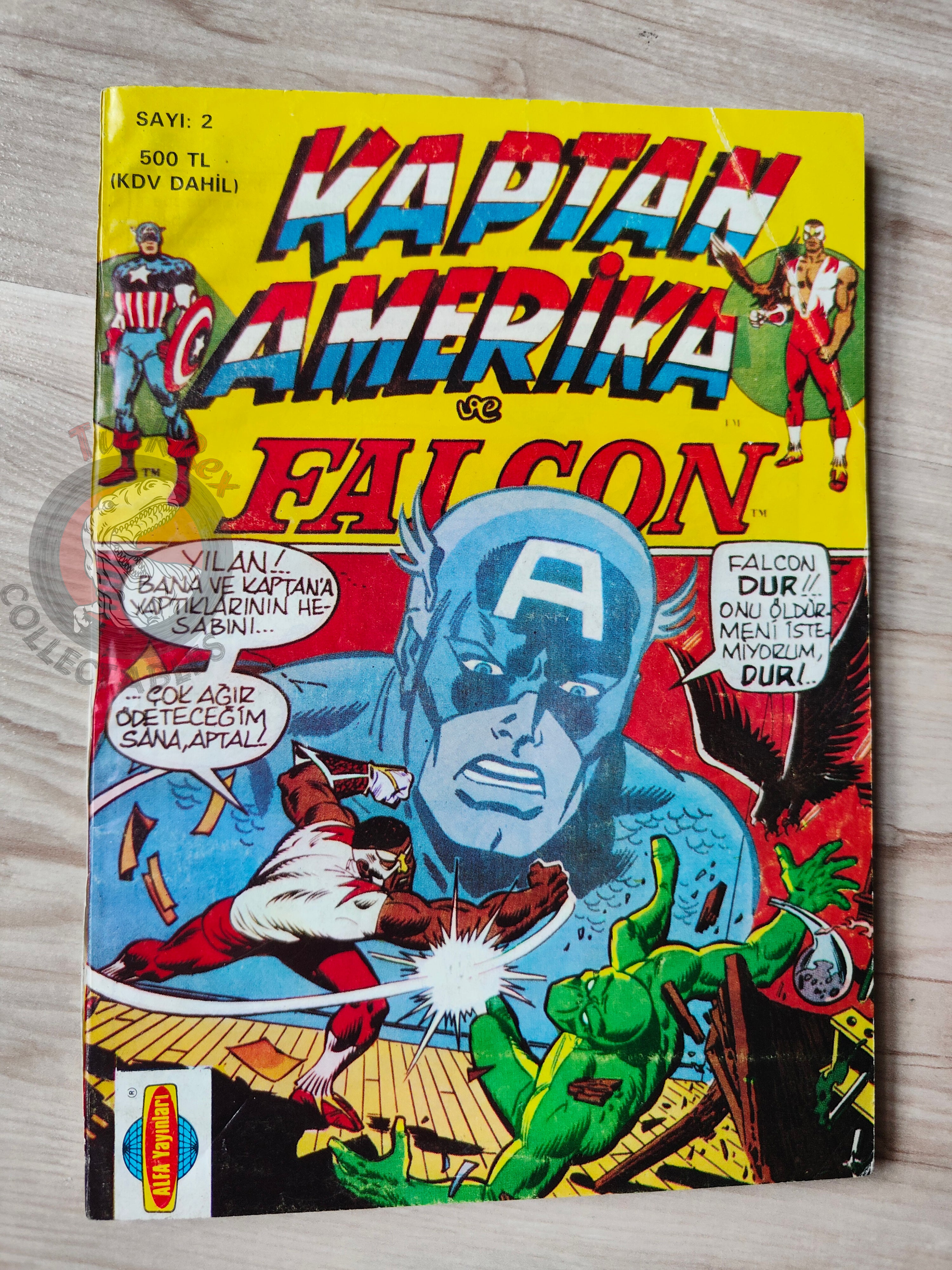 Captain America – Issue #2 1988 Turkish Comic Turkey #159 #160 #161 #162