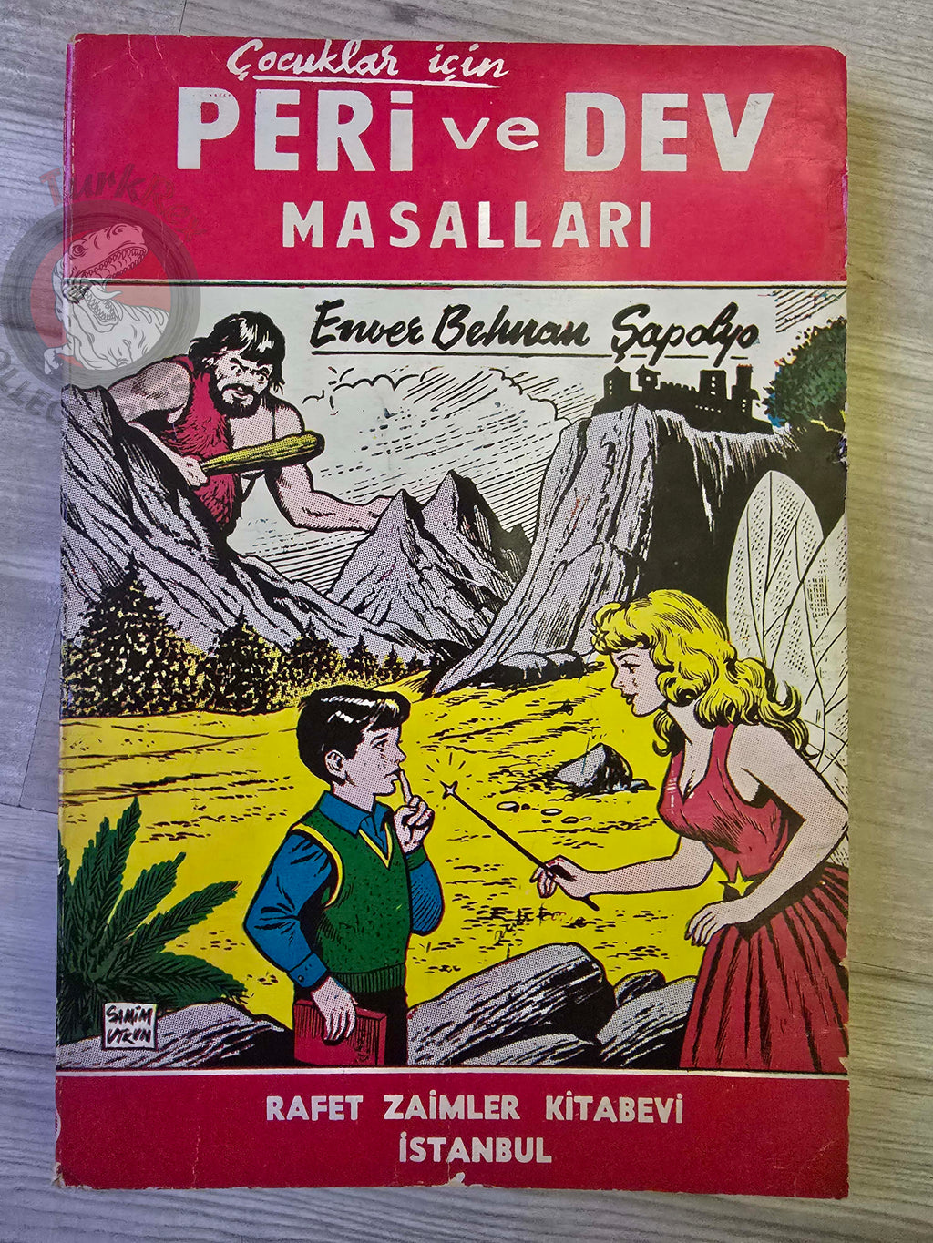 Enver Benhan Şapolyo – Fairy and Giant Tales 1966 Turkish Book Turkey Illustrated