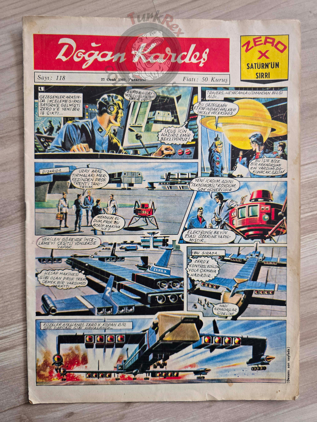 Doğan Kardeş 1969 Magazine #118 Turkish Comic Turkey Zero X, Dennis the Menace