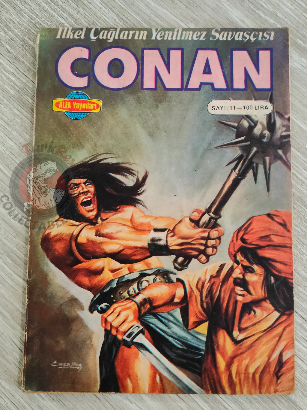 Conan Renkli #11 Turkish Comic Turkey Only Cover The Savage Sword of #55 CTB #124