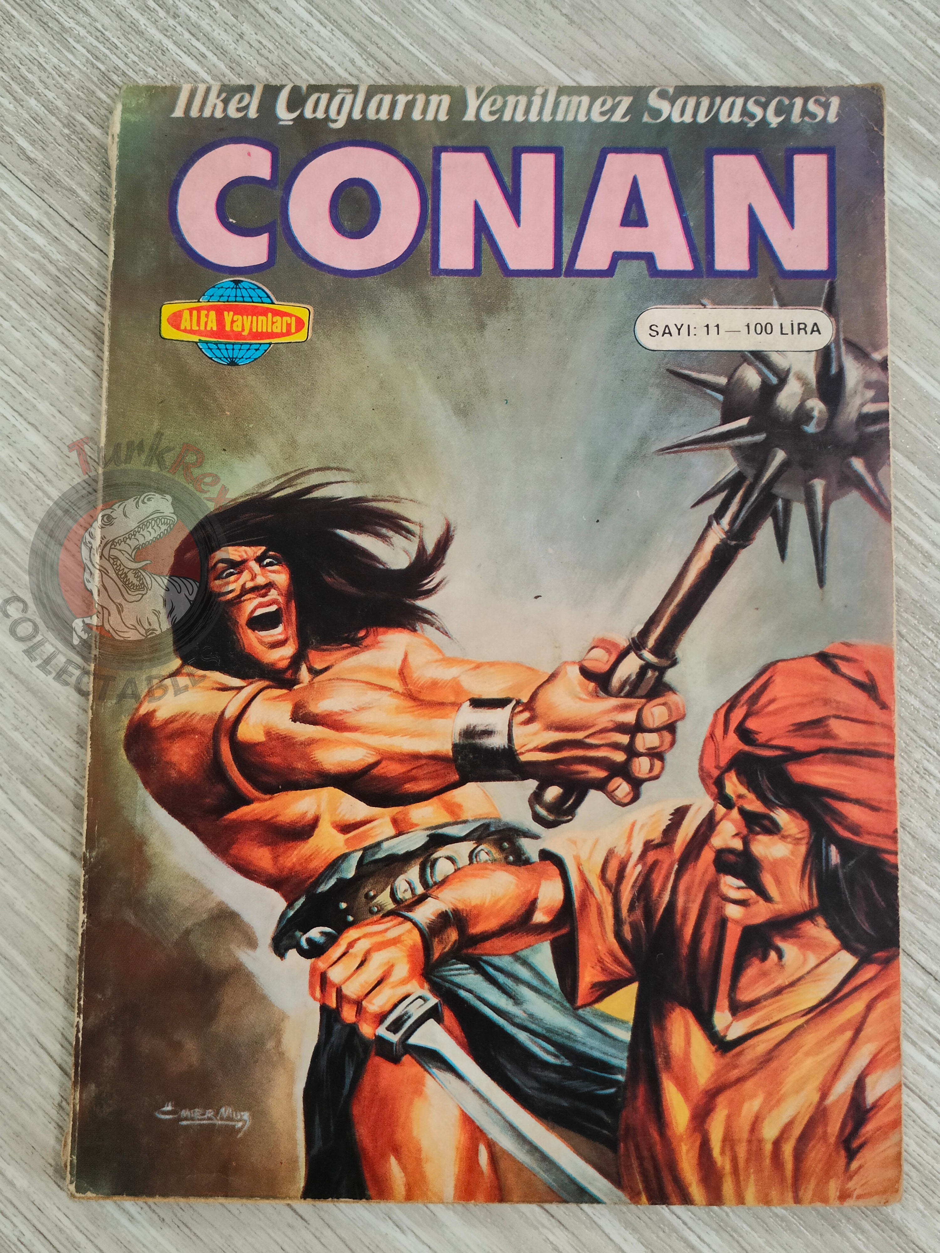 Conan Renkli #11 Turkish Comic Turkey Only Cover The Savage Sword of #55 CTB #124