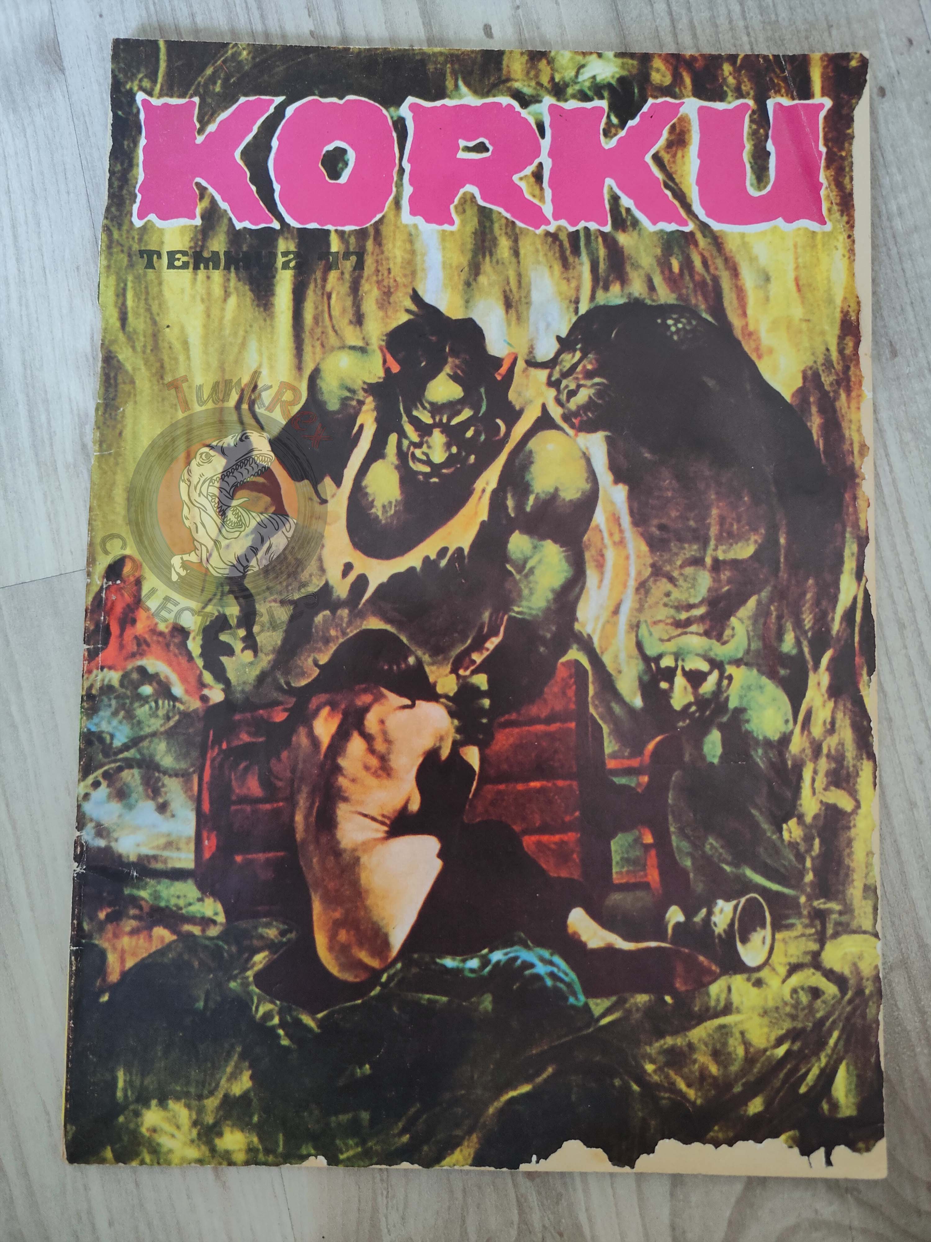 Korku July 1977 Turkish Comic Turkey Eerie #63 Warren Creepy Vampirella