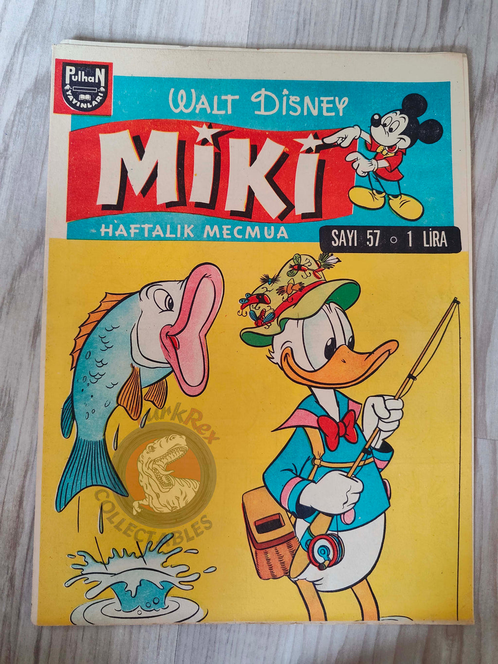Mickey Mouse Mag #57 1963 Turkish Comic Turkey Walt Disney Donald Duck Goofy