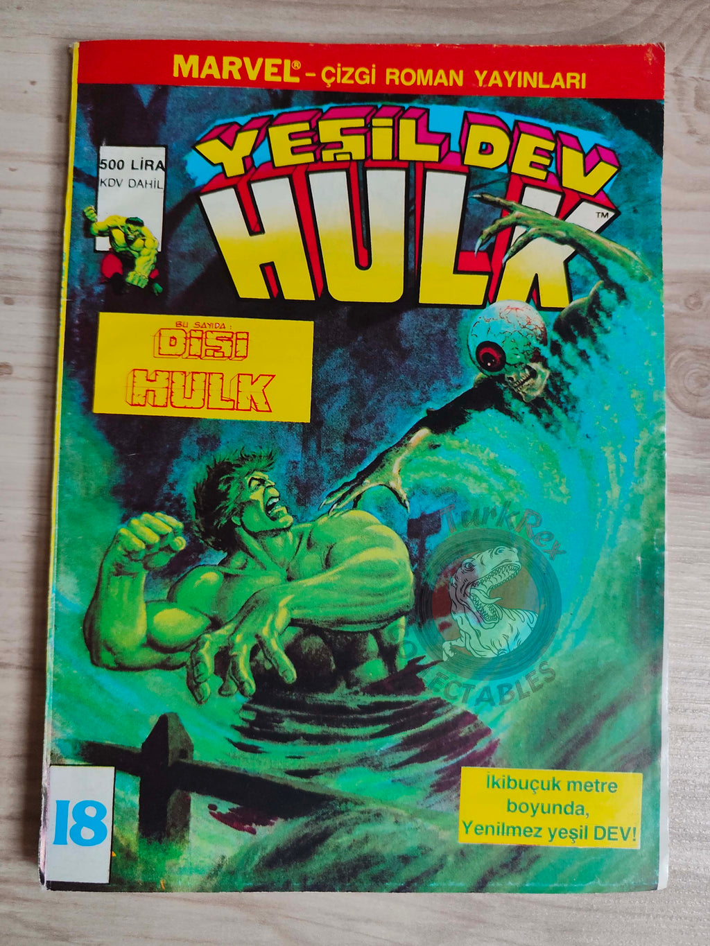 Hulk #18 1988 Turkish Comic Turkey cover Rampaging #7 #95 She-Hulk