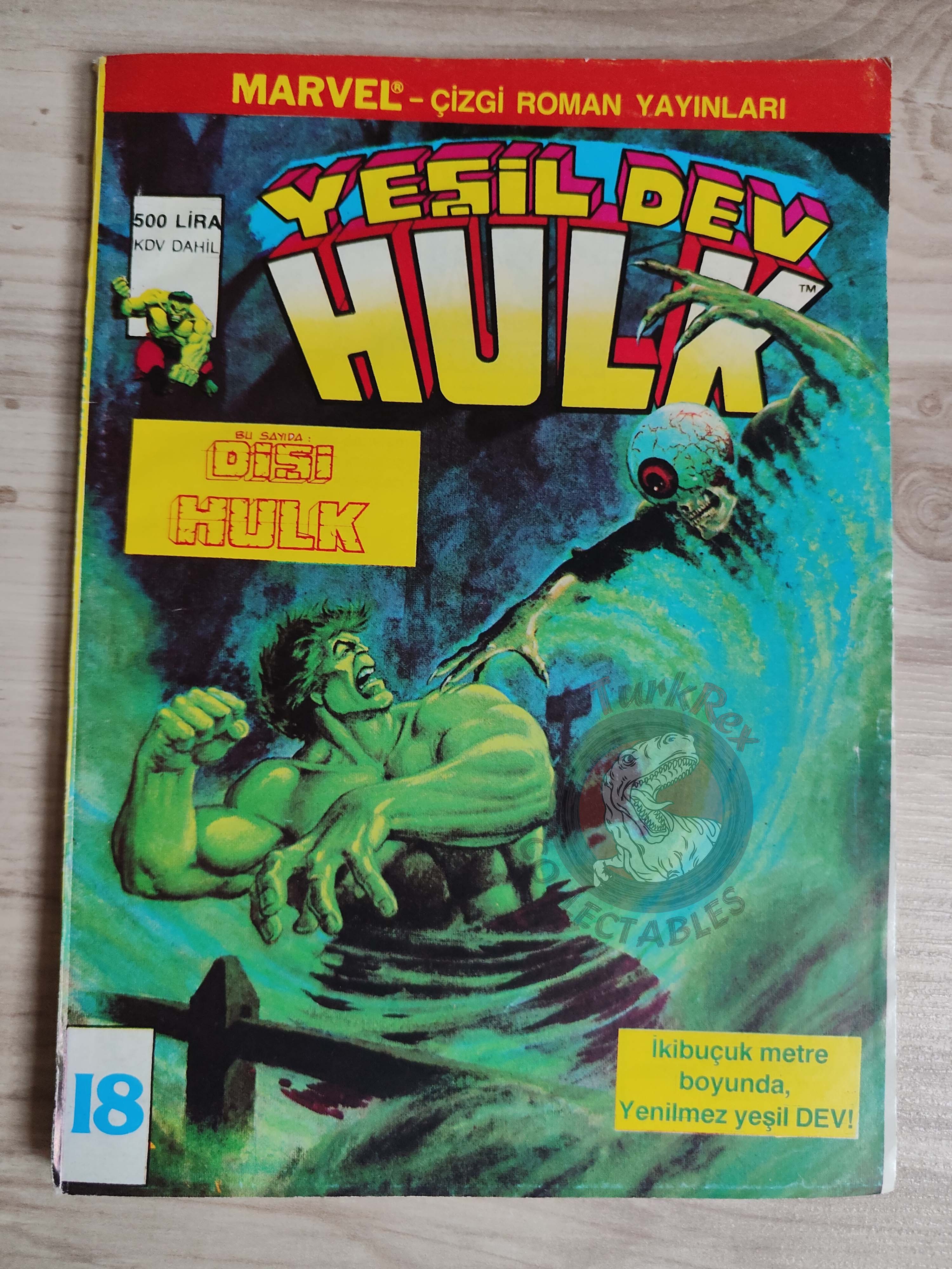 Hulk #18 1988 Turkish Comic Turkey cover Rampaging #7 #95 She-Hulk