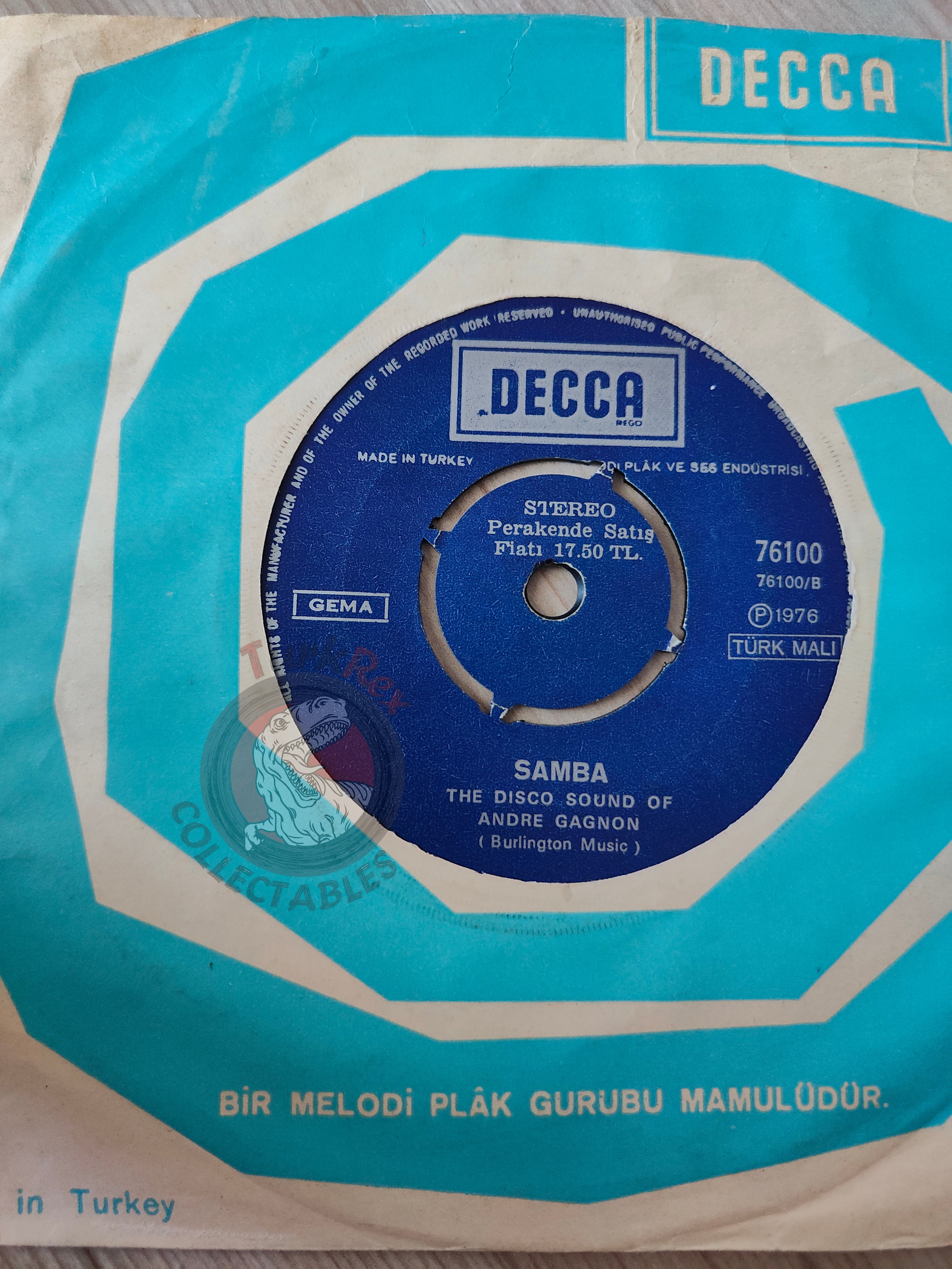 The Disco Sound Of Andre Gagnon – Wow 7" Turkish Pressing Vinyl Turkey Edition André Gagnon