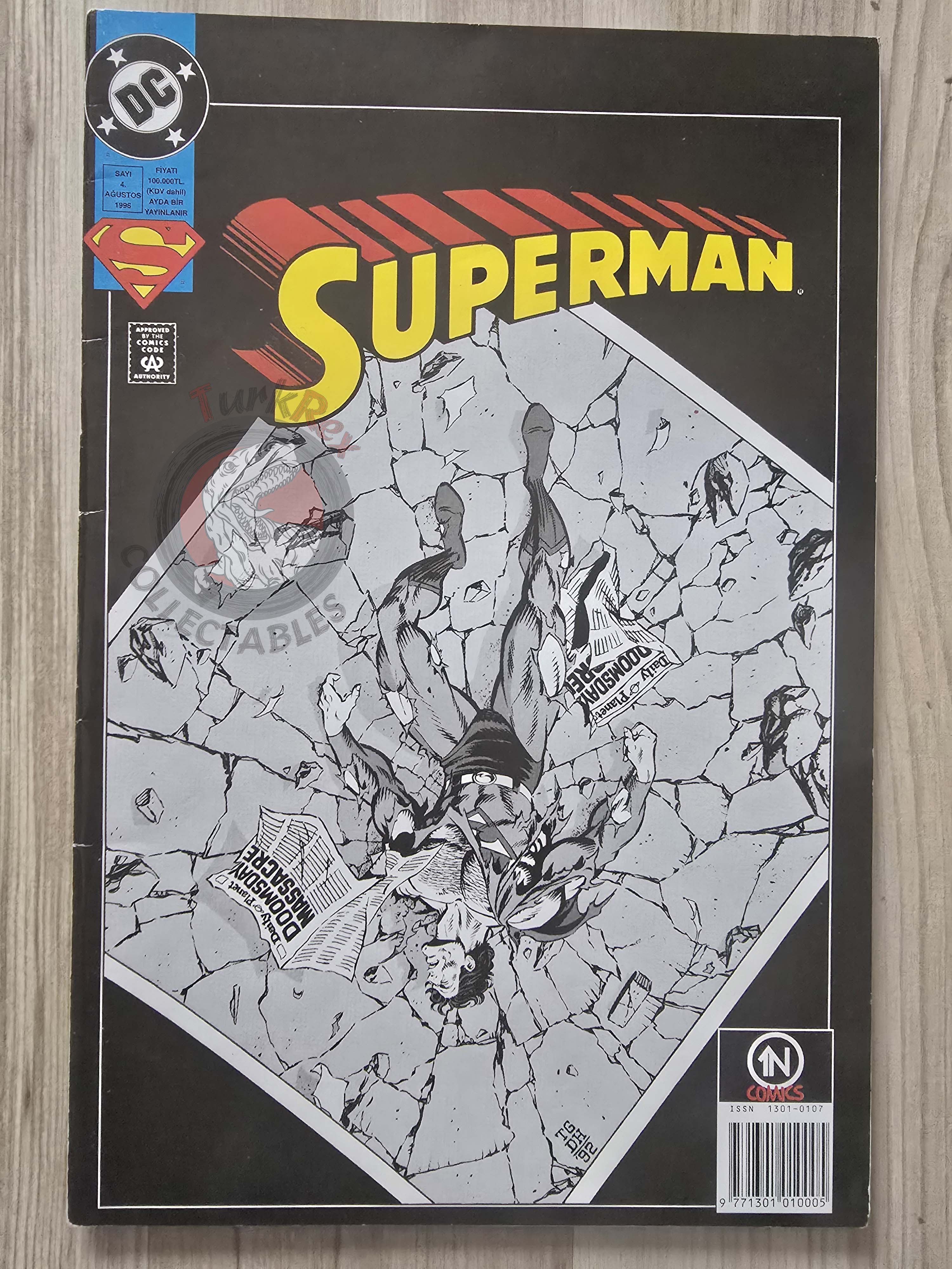 Superman #4 1996 Turkish Comic Turkey #75 The Adventures of #498