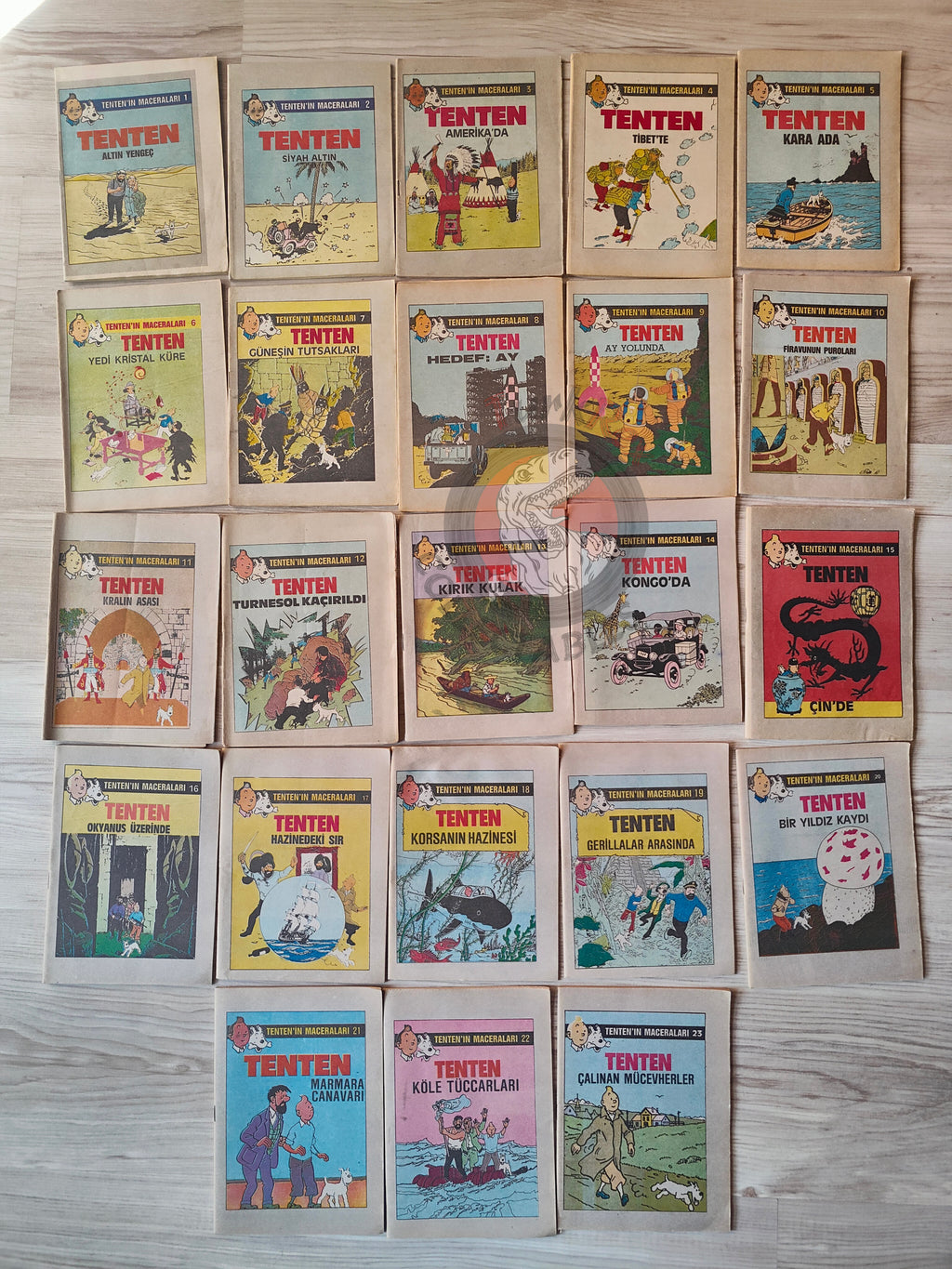 Tintin – Lot of 23 Complete Set 1989 Turkish Edition Comic Turkey