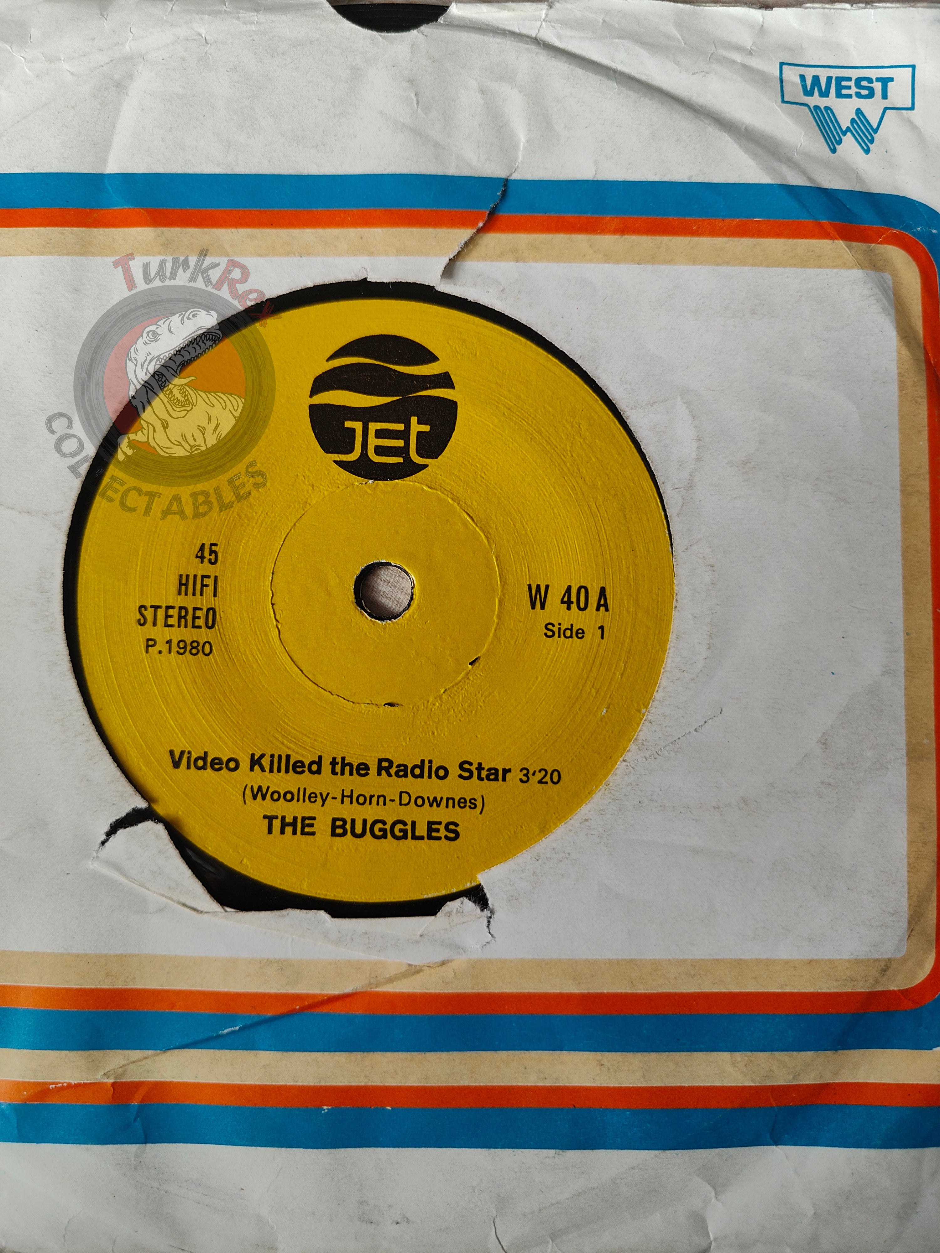 The Buggles – Video Killed The Radio Star 7"  Turkish Pressing Vinyl Turkey Edition