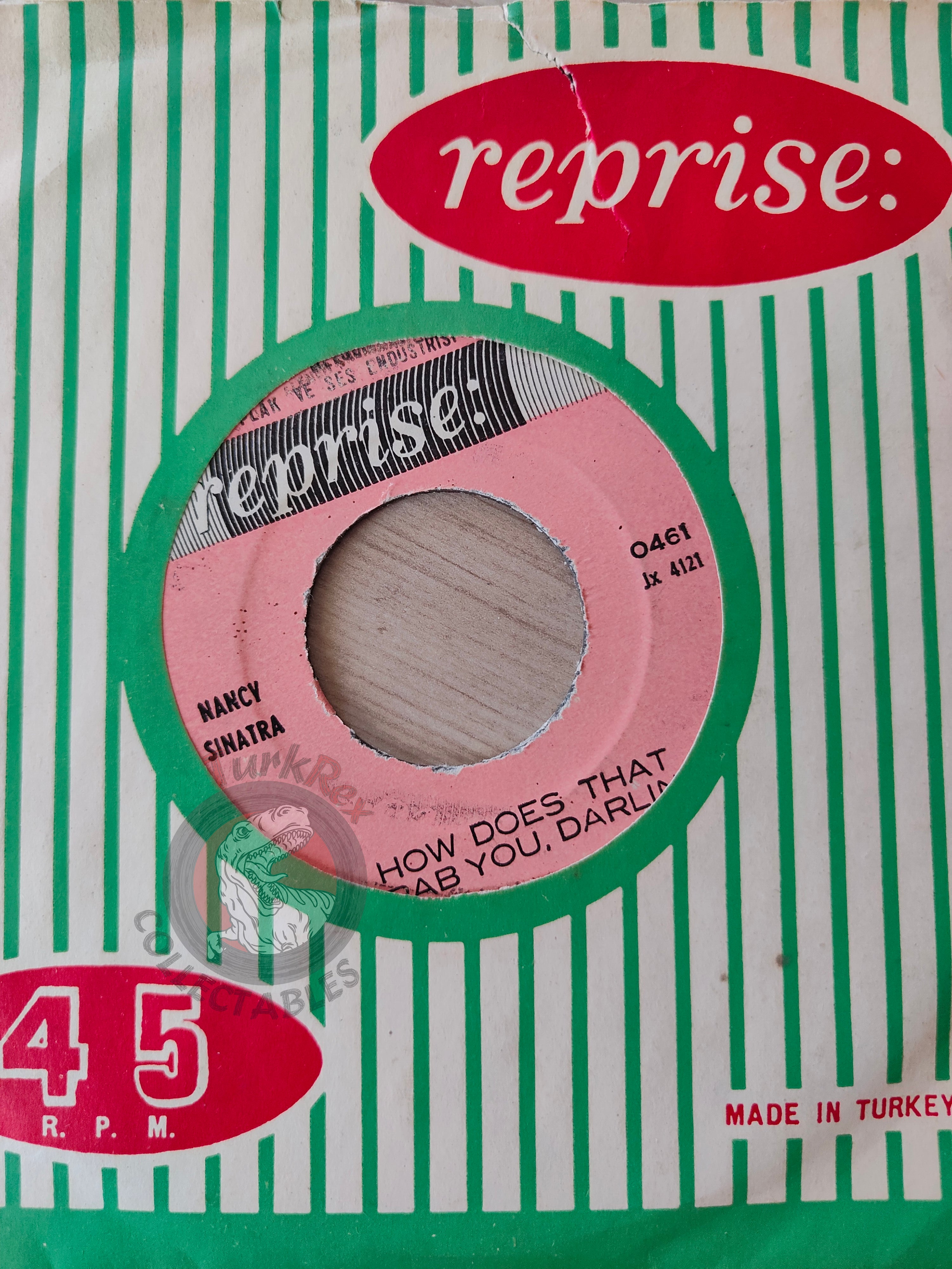 Nancy Sinatra – How Does That Grab You, Darlin'? 7" Turkish Pressing Vinyl Turkey Edition