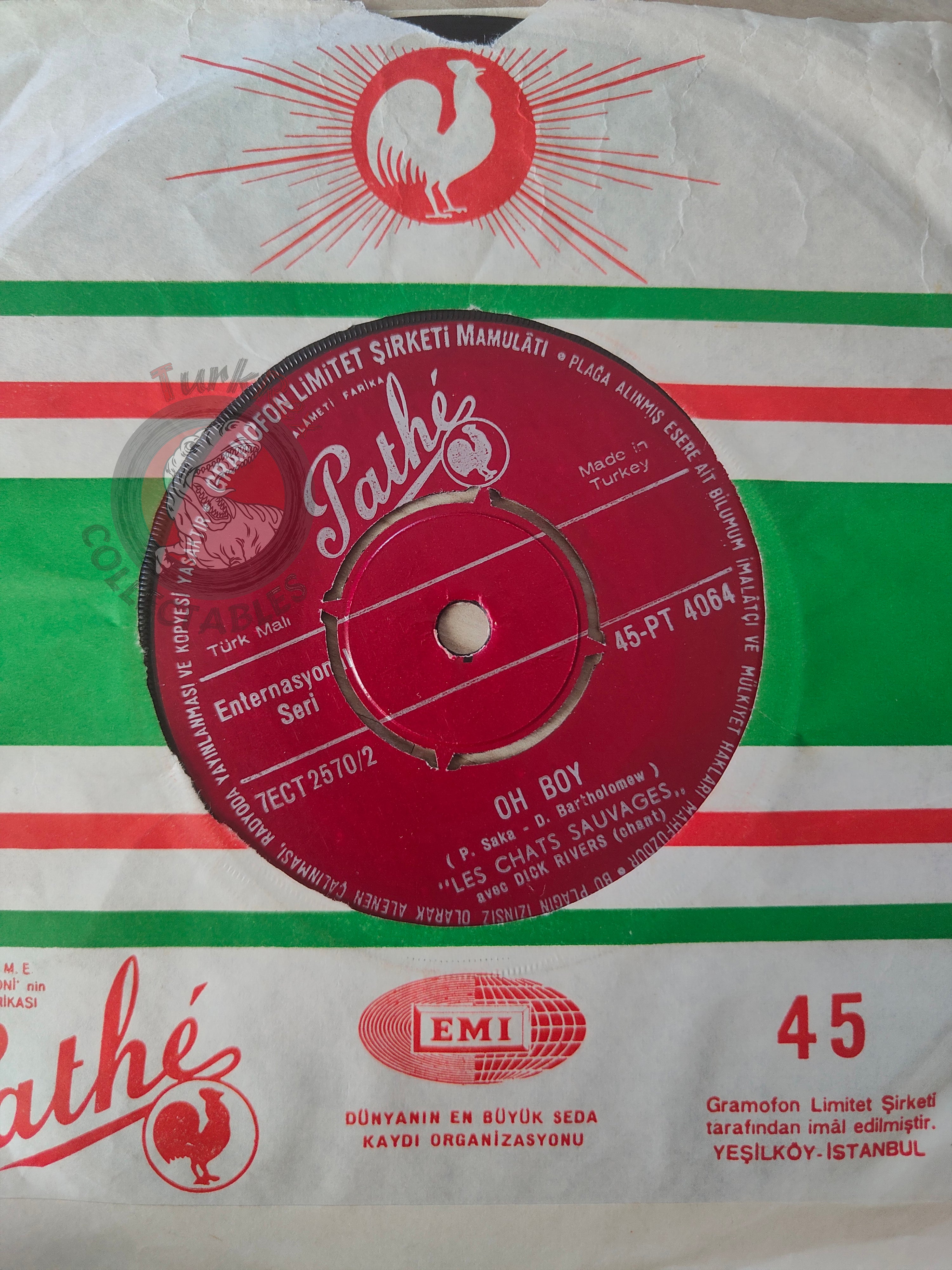 Les Chats Sauvages – Est-ce Que Tu Le Sais? 7" Turkish Pressing Vinyl Turkey Edition