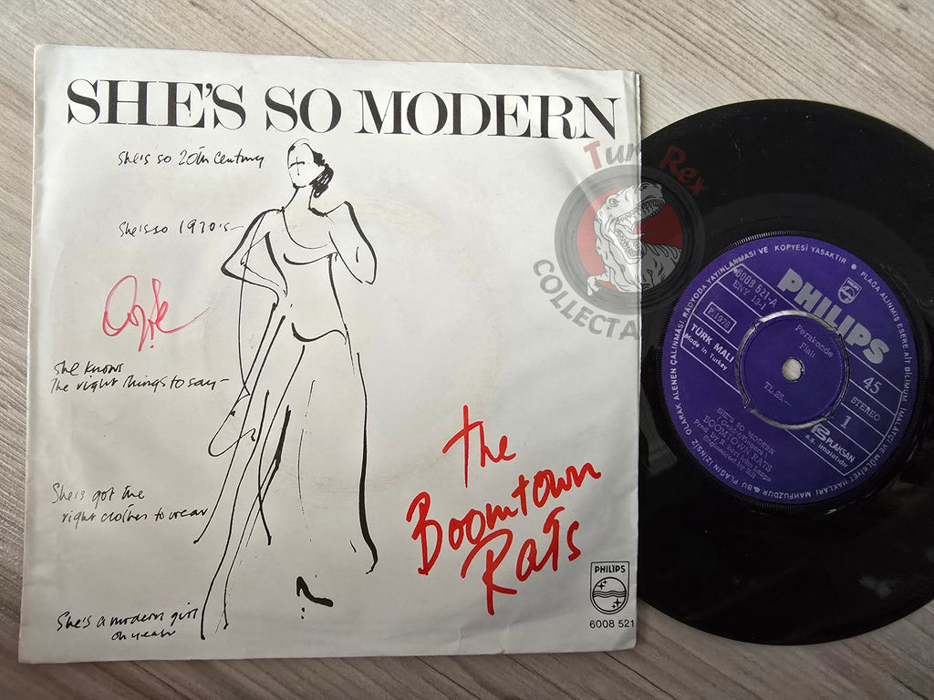 The Boomtown Rats – She's So Modern 7" Turkish Pressing Vinyl Turkey Edition