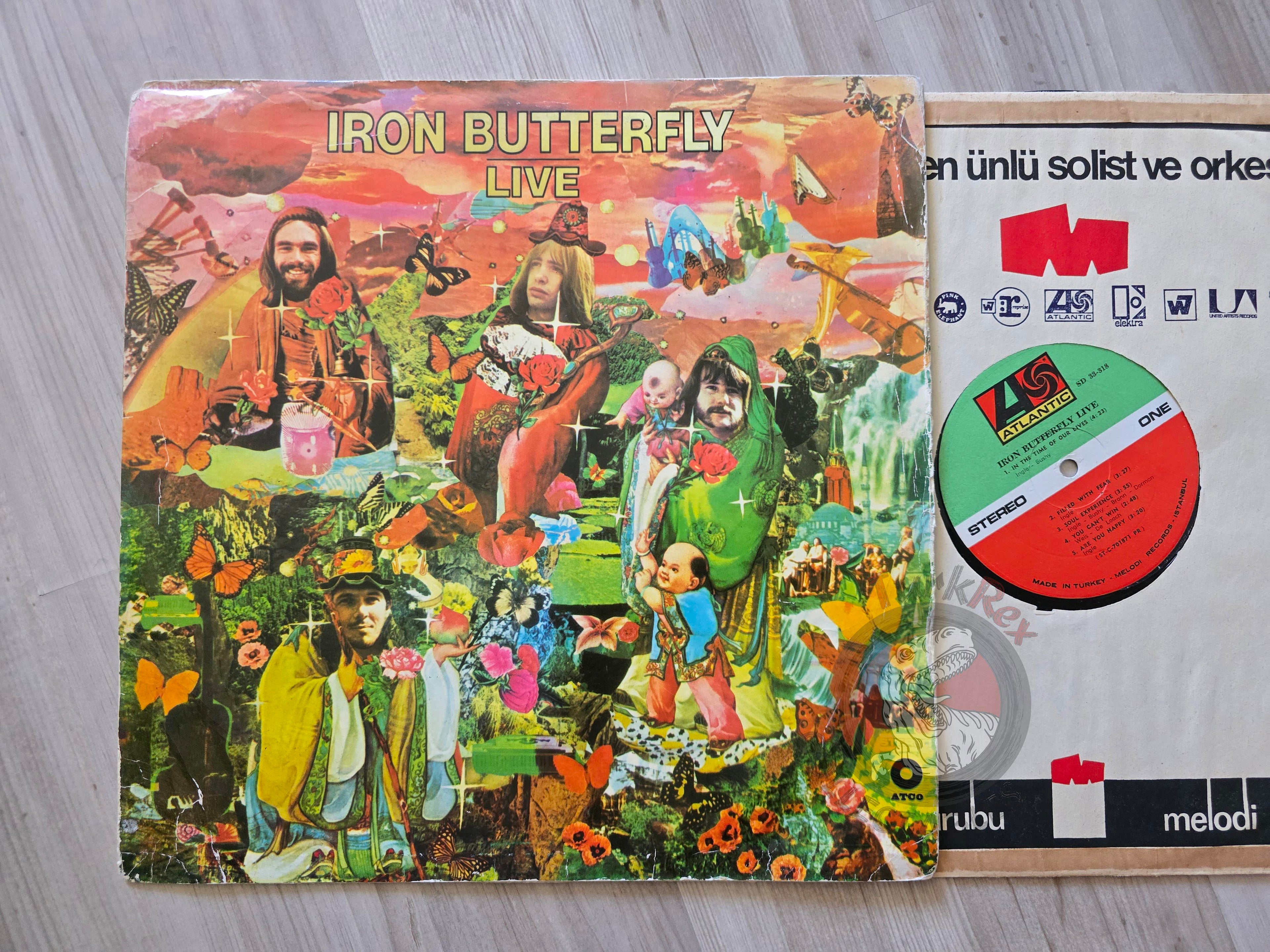 Iron Butterfly – Live Turkish Pressing Vinyl Turkey Edition