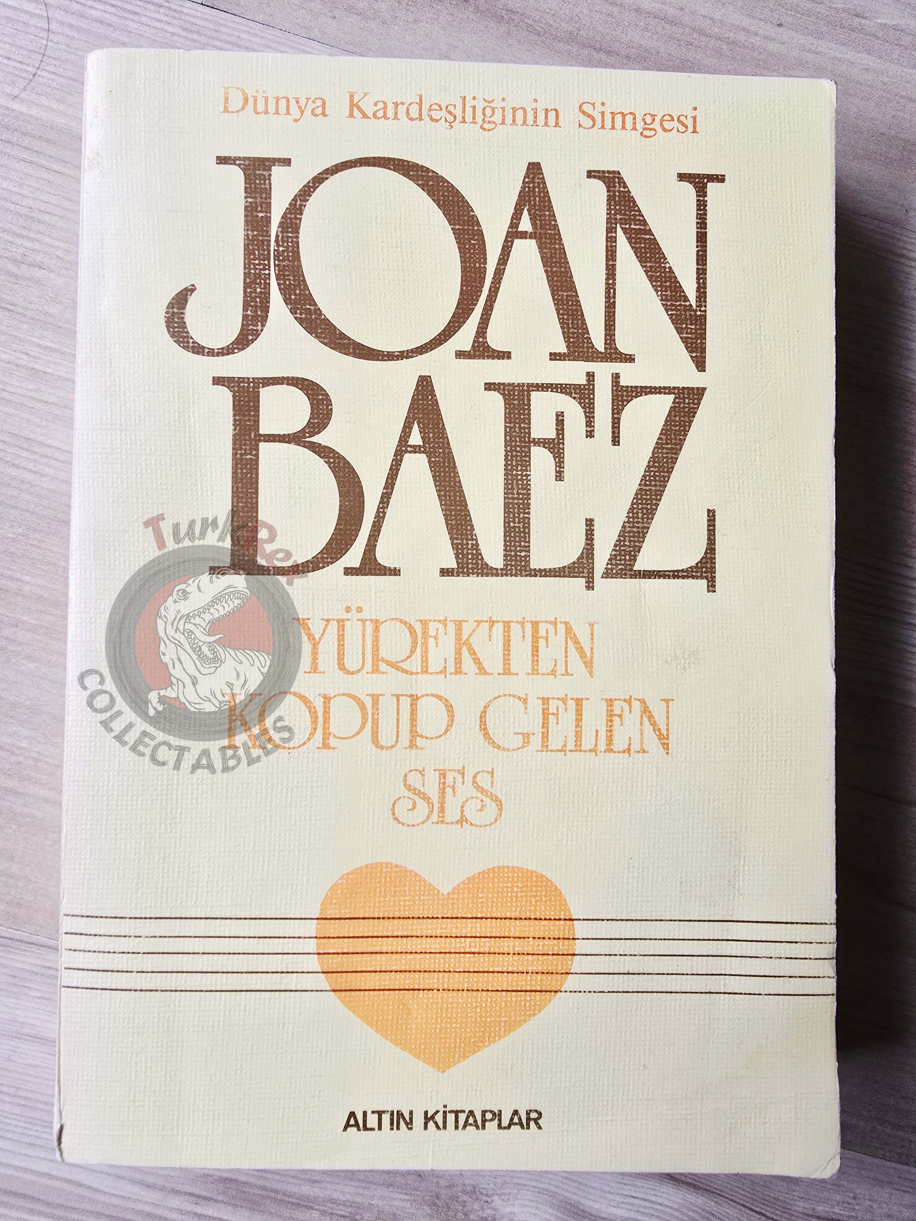 Joan Baez – A Voice to Sing With 1989 1st  Turkish Book Turkey