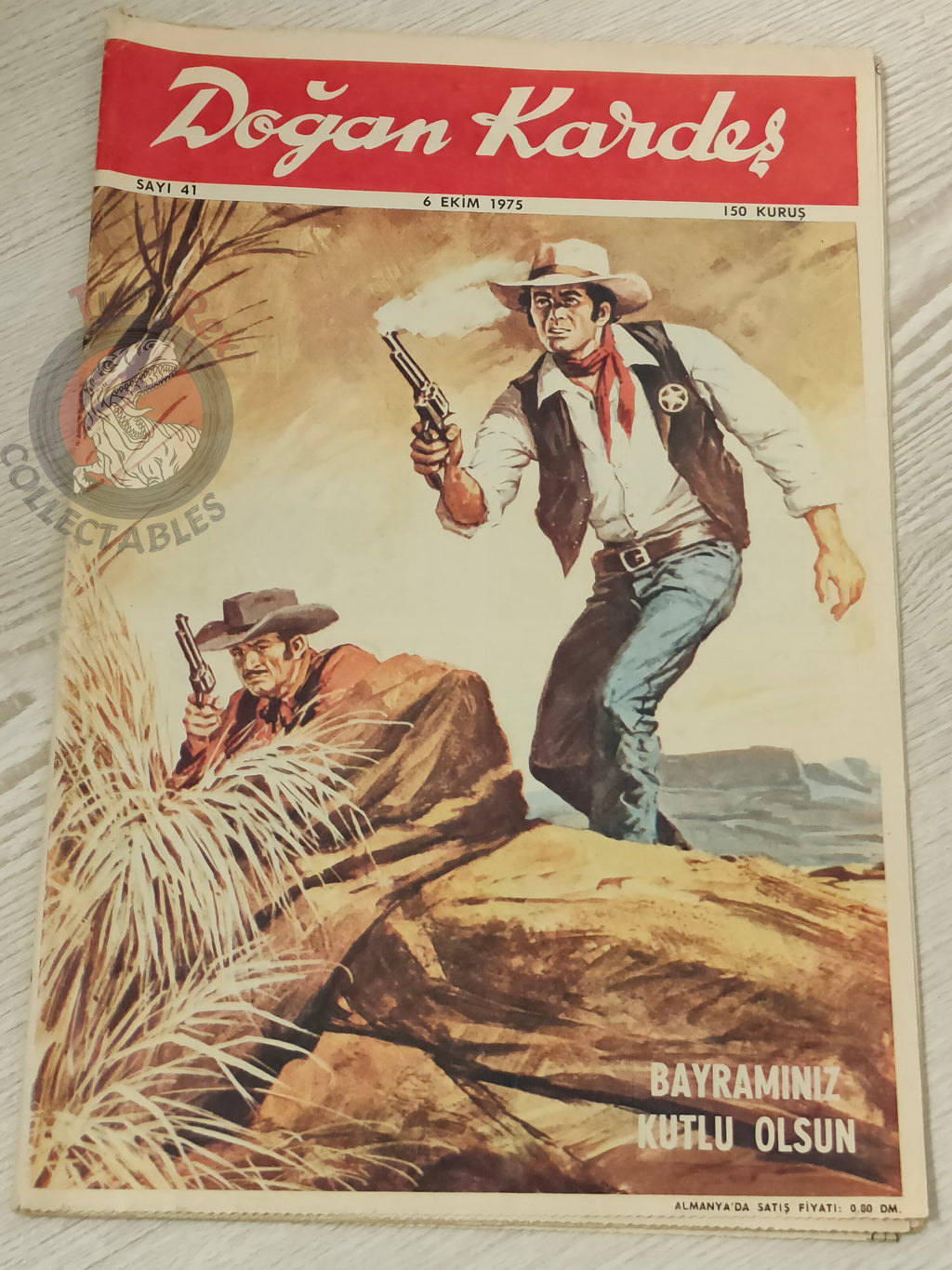 Doğan Kardeş 1975 Magazine #41 Turkish Comic Turkey Valérian and Laureline Smurfs Boule et Bill