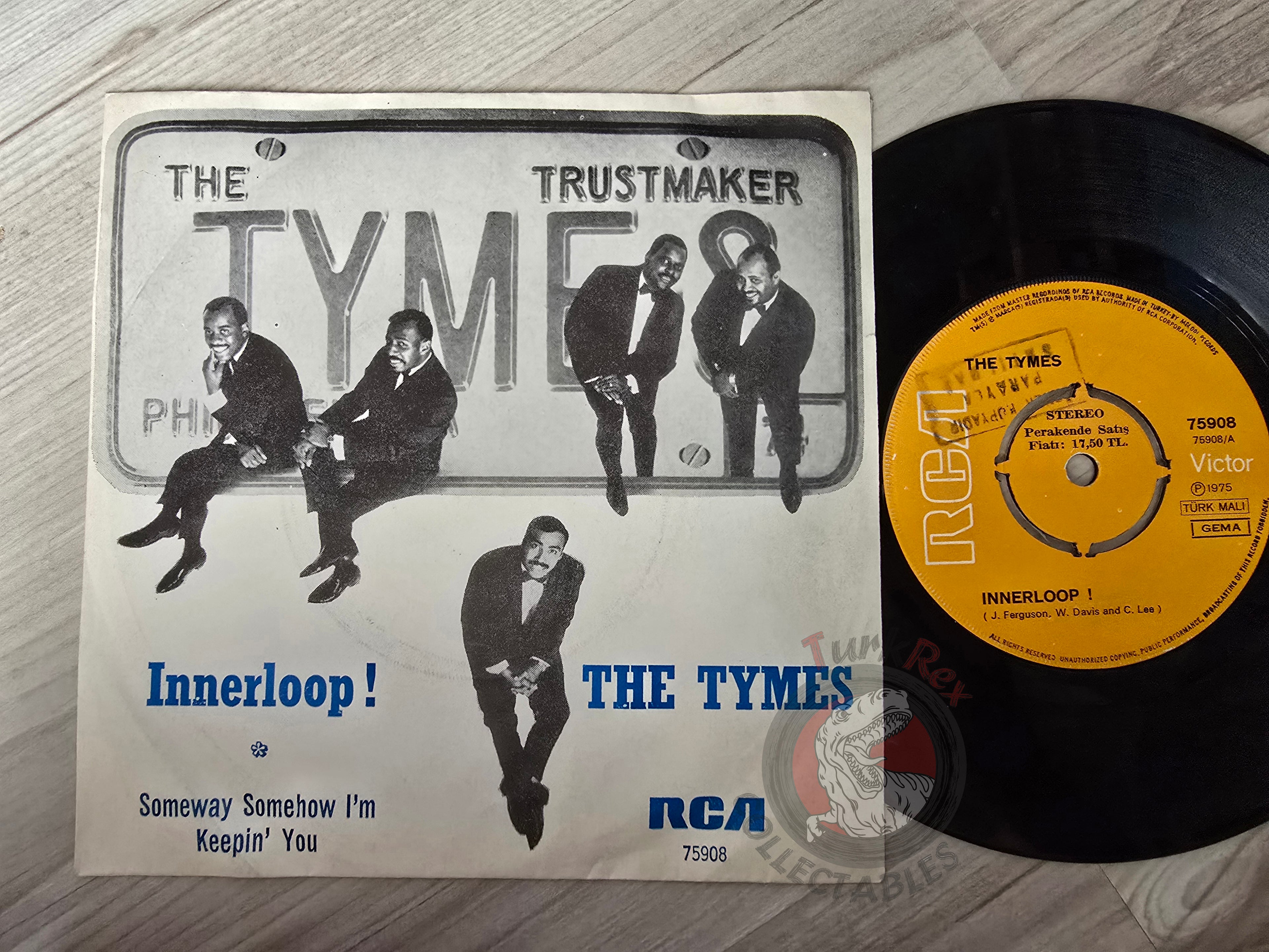 The Tymes – Innerloop ! 7" Turkish Pressing Vinyl Turkey Edition