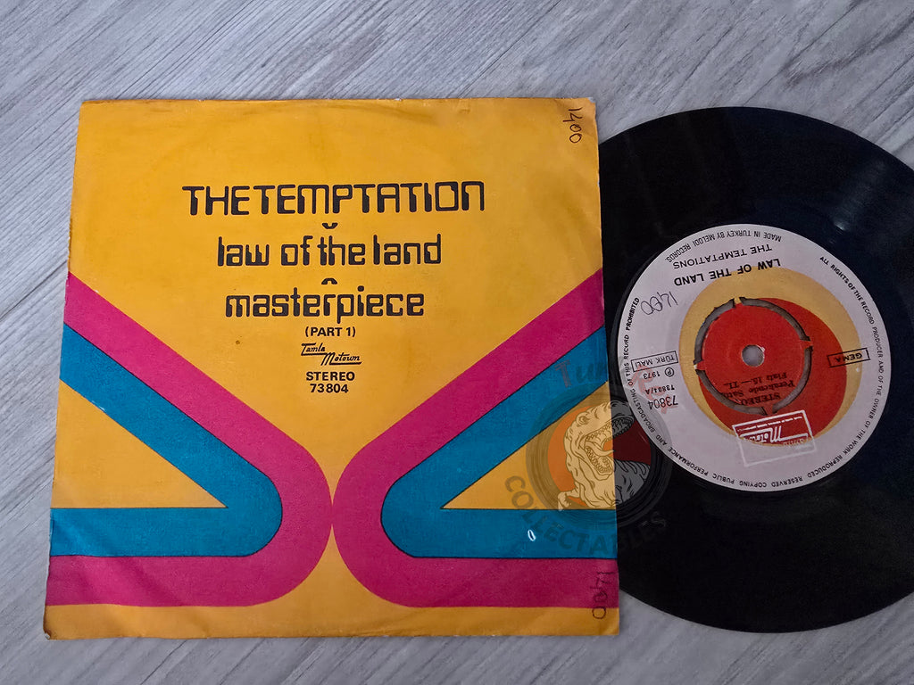The Temptations – Law Of The Land 7" Turkish Pressing Vinyl Turkey Edition