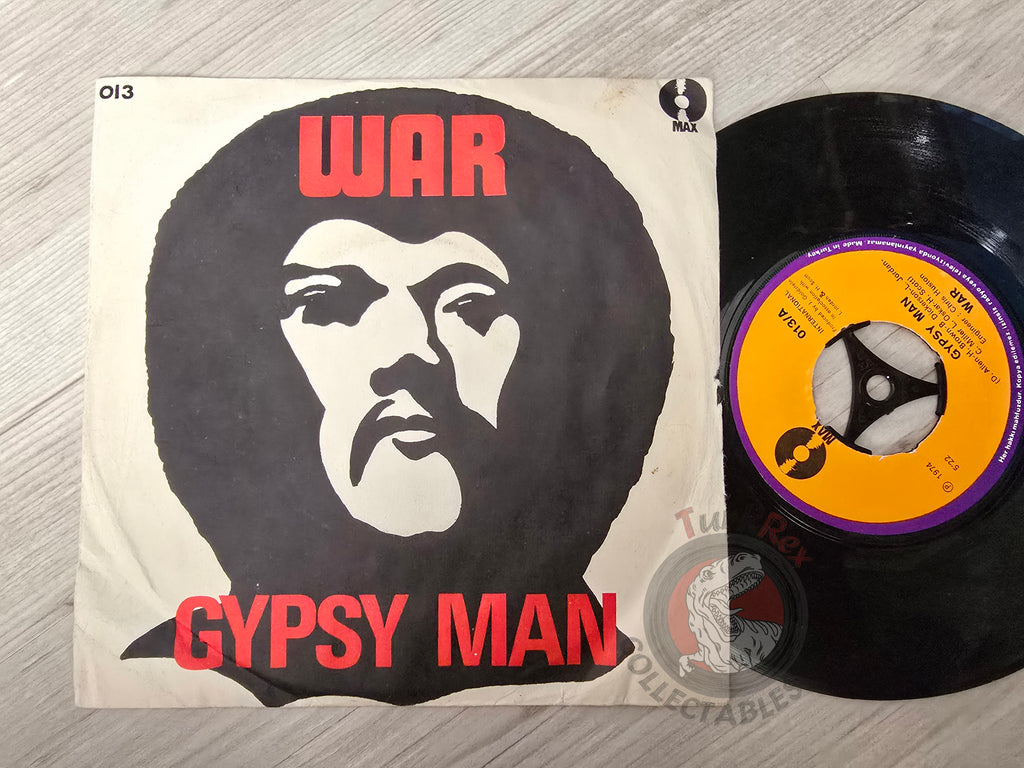War – Gypsy Man 7" Turkish Pressing Vinyl Turkey Edition