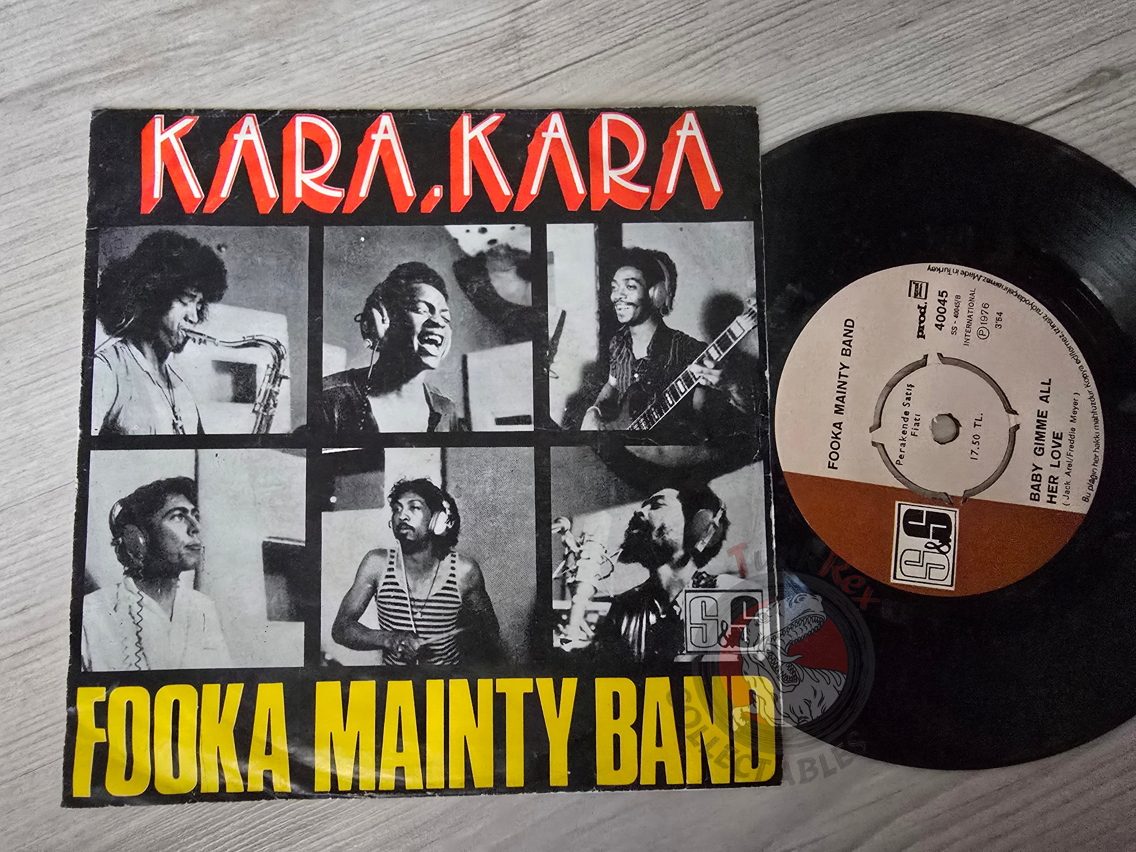 Fooka Mainty Band – Kara Kara 7" Turkish Pressing Vinyl Turkey Edition