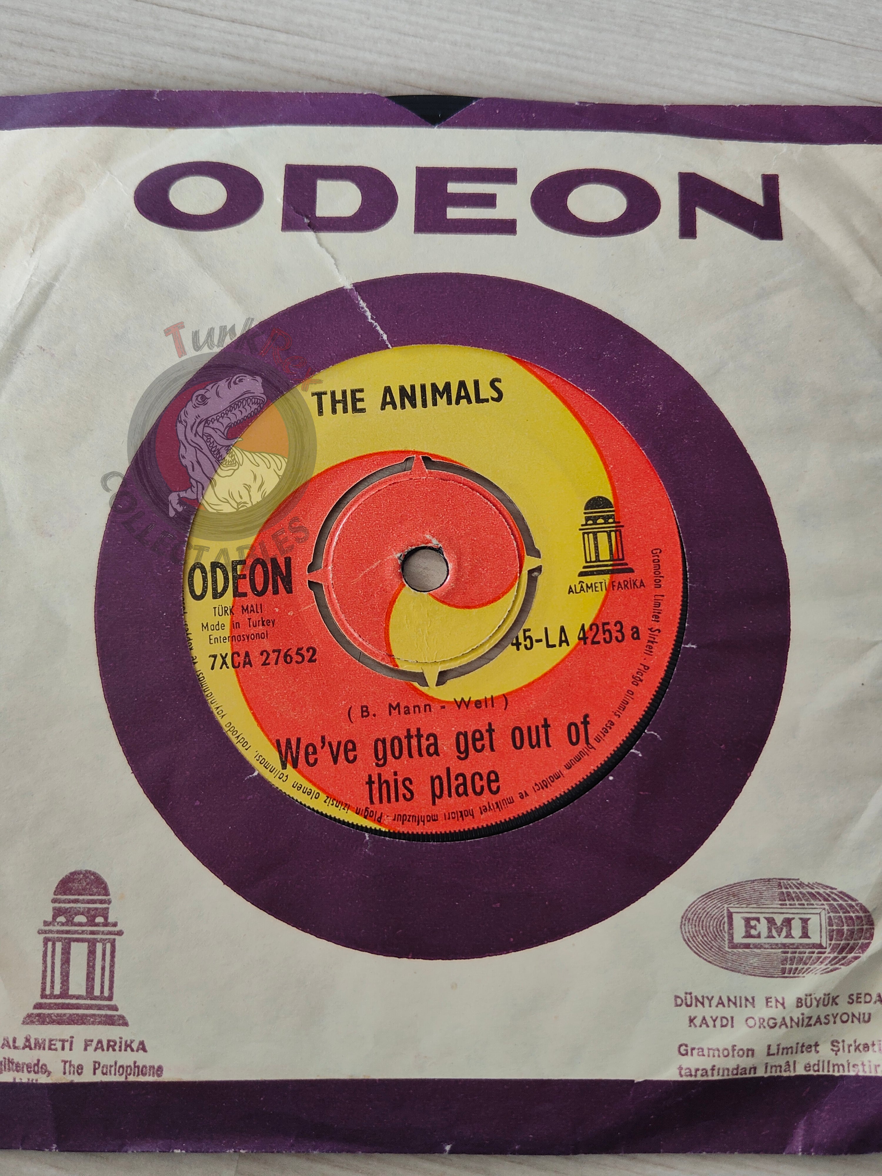 The Animals – We've Gotta Get Out Of This Place 7" Turkish Pressing Vinyl Turkey Edition