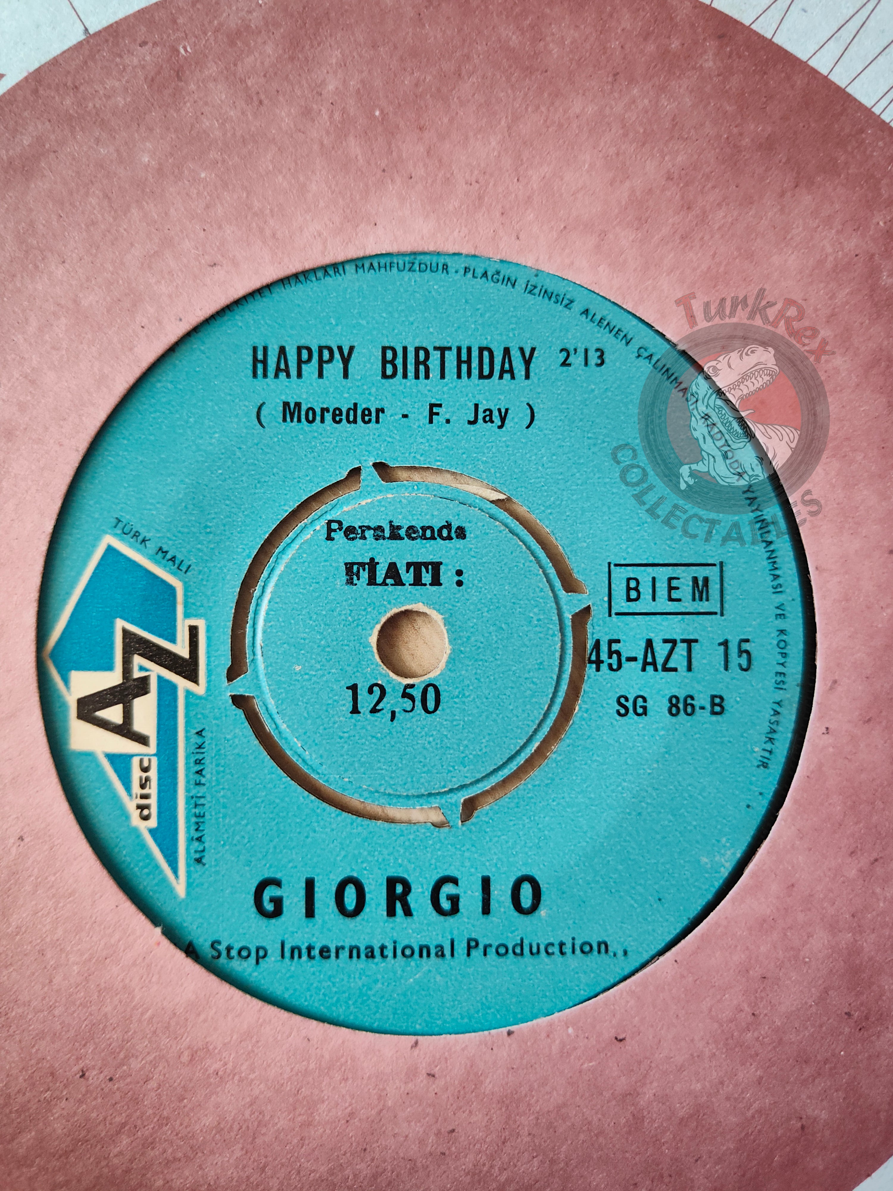 Giorgio – Looky Looky 7" Turkish Pressing Vinyl Turkey Edition 2