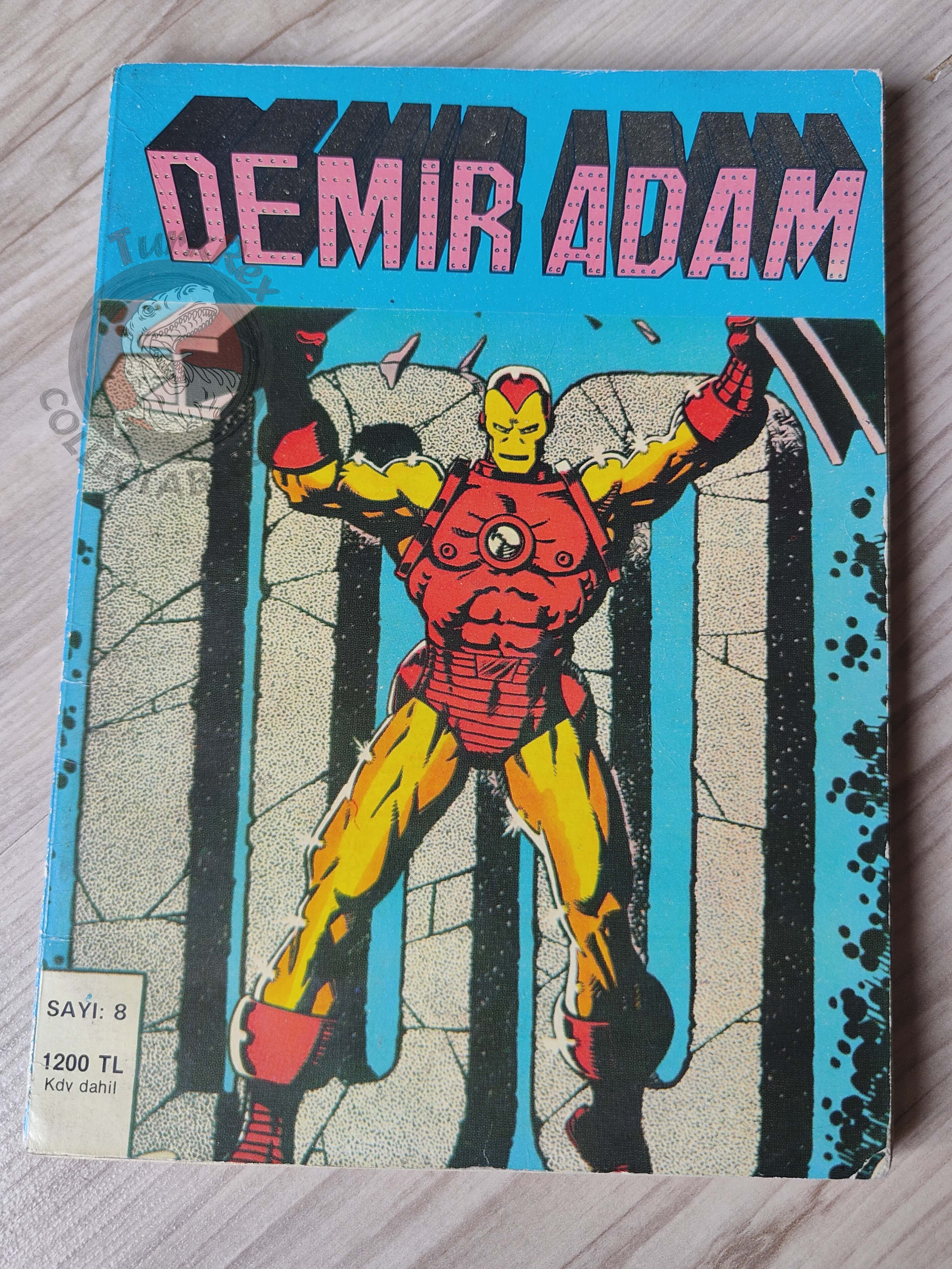Iron Man #8 Demir Adam 1989 Turkish Comic Turkey #97 #98 #99 #100