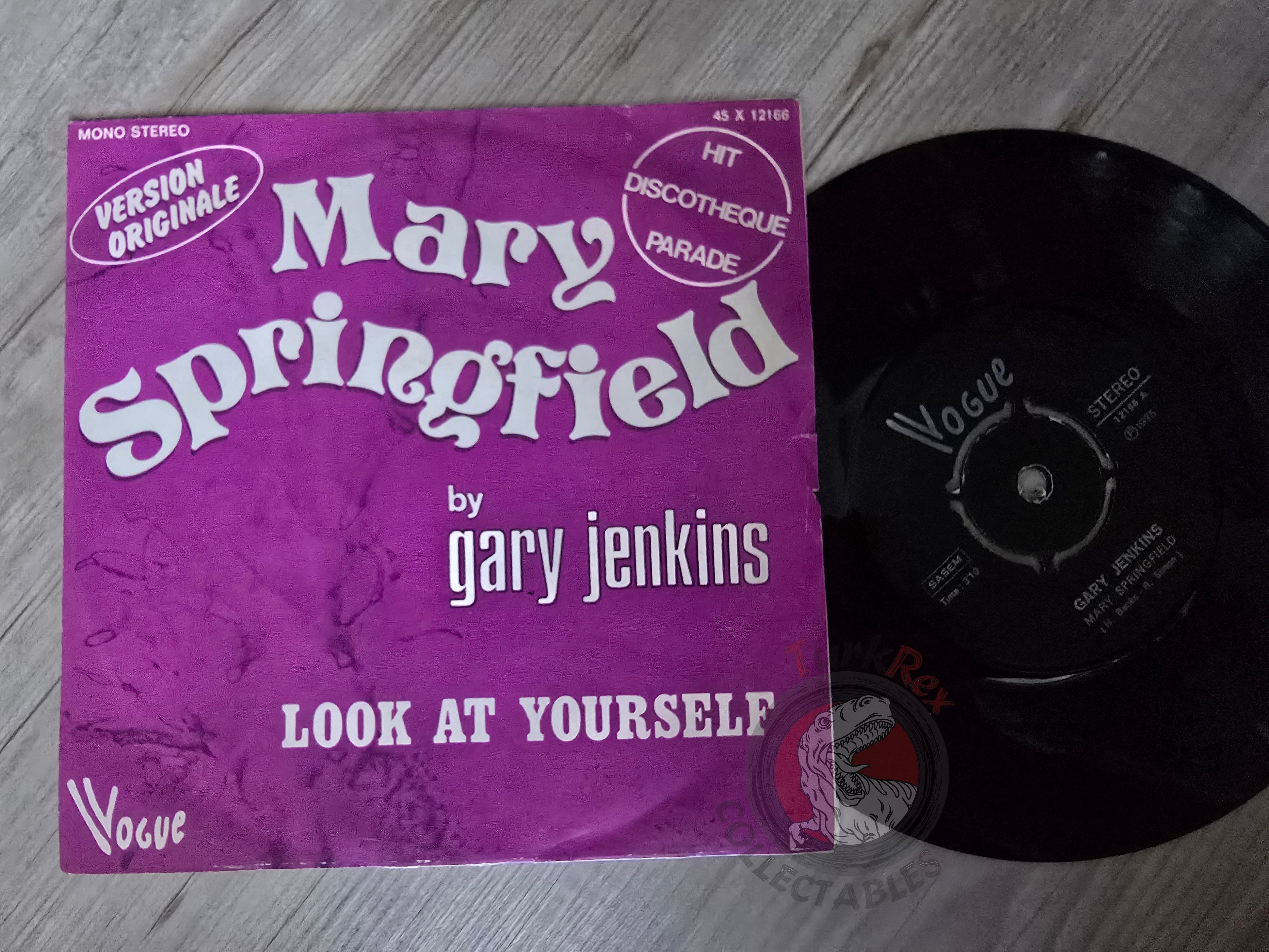 Gary Jenkins – Mary Springfield / Look At Yourself 7" Turkish Pressing Vinyl Turkey Edition