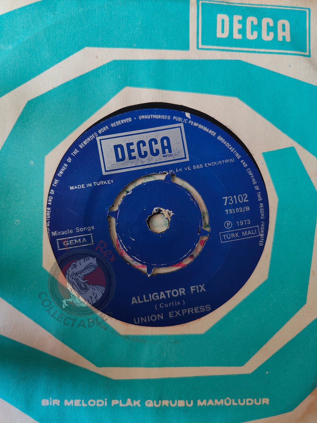 Union Express – Do You Love Me 7" Turkish Pressing Vinyl Turkey Edition