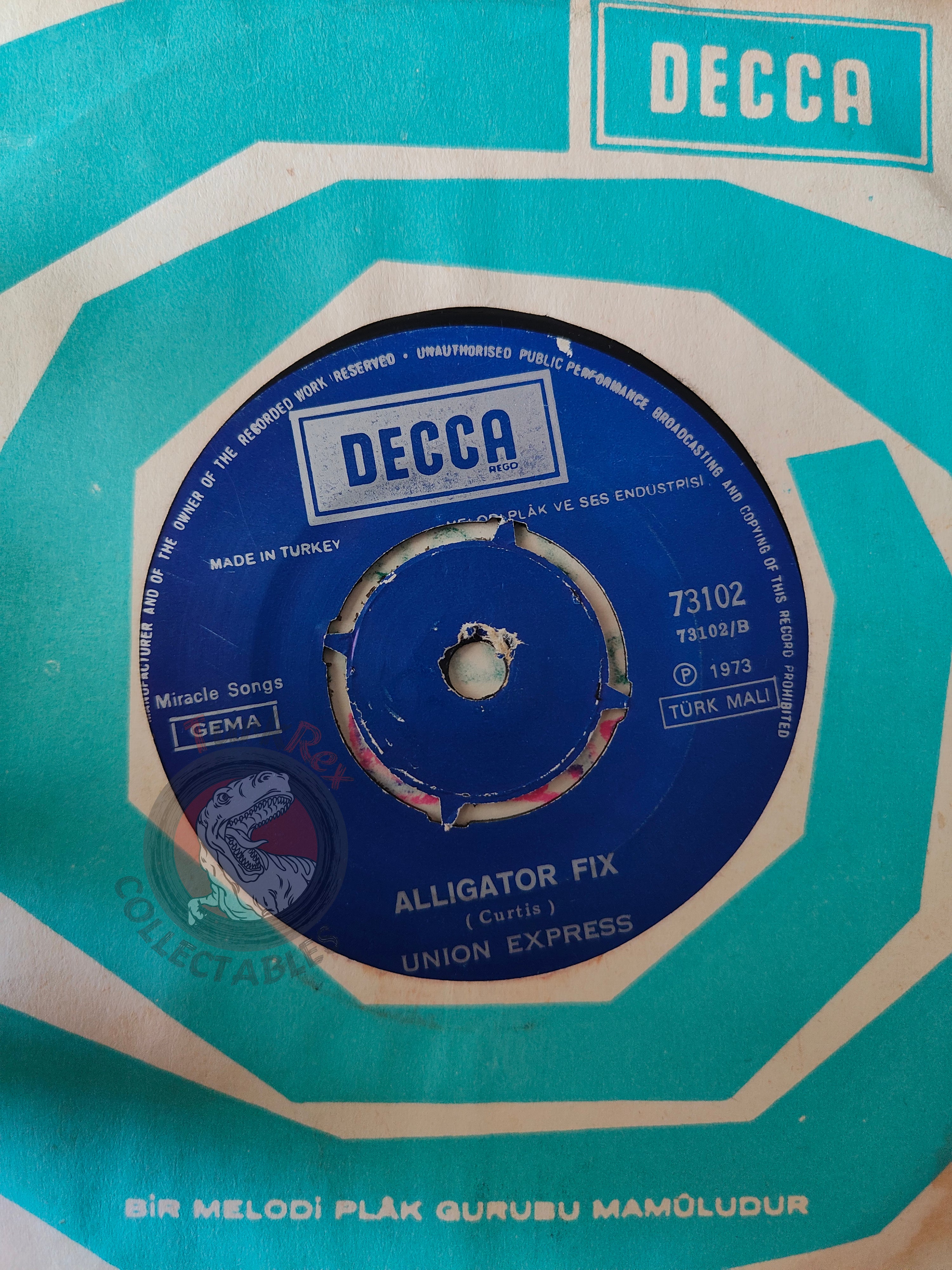 Union Express – Do You Love Me 7" Turkish Pressing Vinyl Turkey Edition