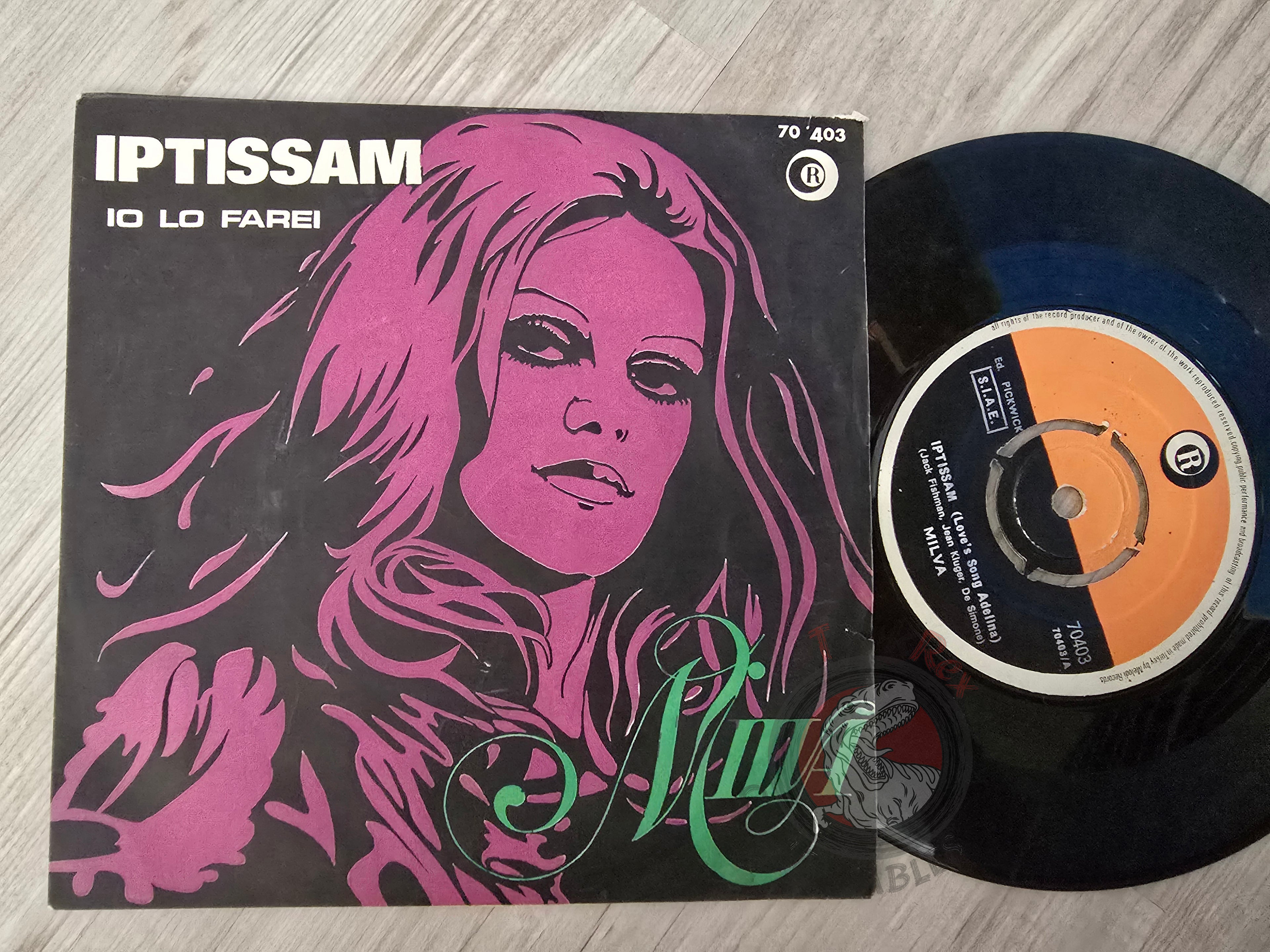 Milva – Iptissam 7" Turkish Pressing Vinyl Turkey Edition green back